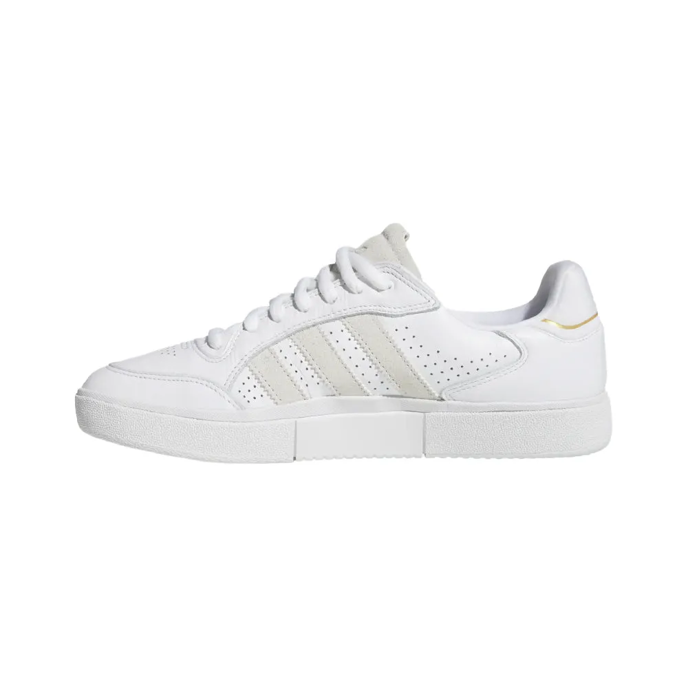 adidas SKATEBOARDING TYSHAWN LOW SHOES // CLOUD WHITE / CLOUD WHITE / GOLD METALLIC