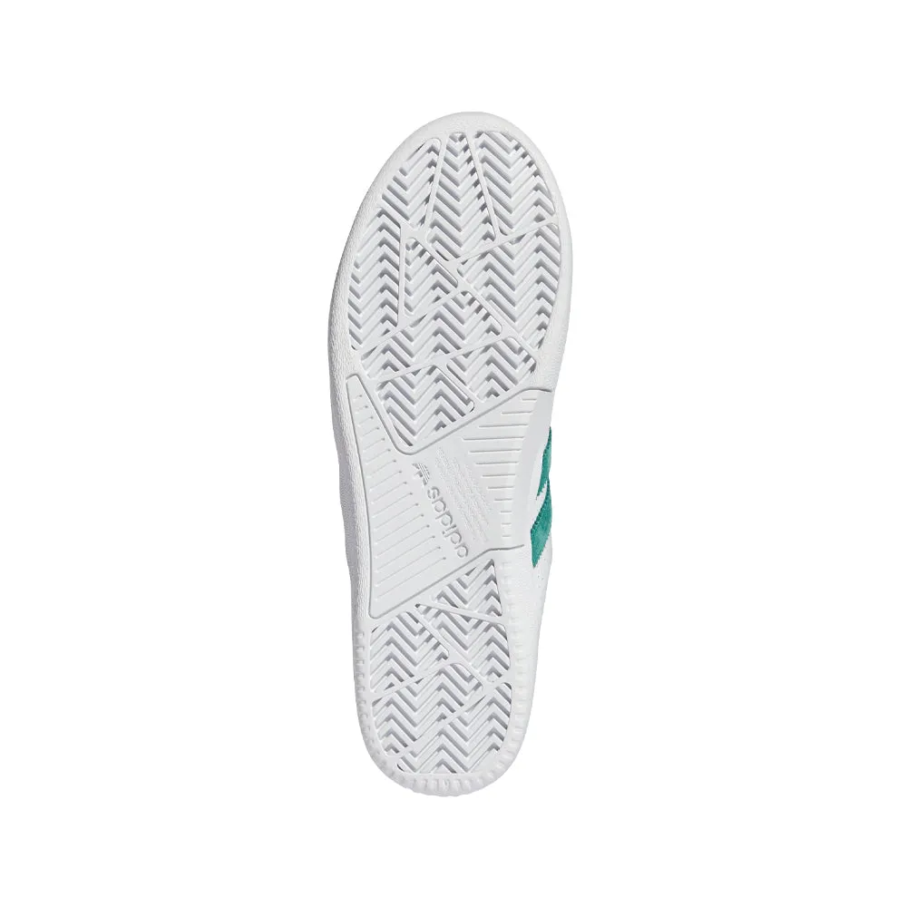 adidas SKATEBOARDING TYSHAWN LOW SHOES // CLOUD WHITE/COLLEGIATE GREEN/GOLD METALLIC