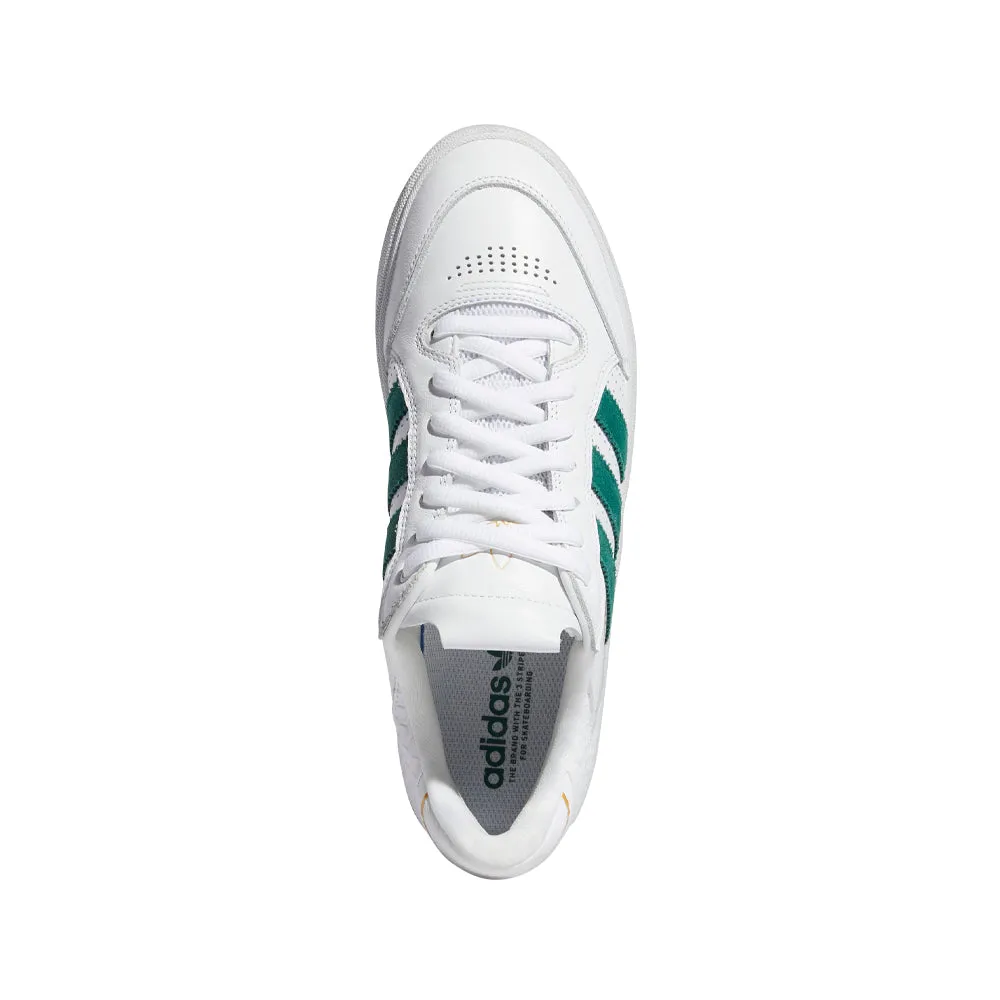 adidas SKATEBOARDING TYSHAWN LOW SHOES // CLOUD WHITE/COLLEGIATE GREEN/GOLD METALLIC