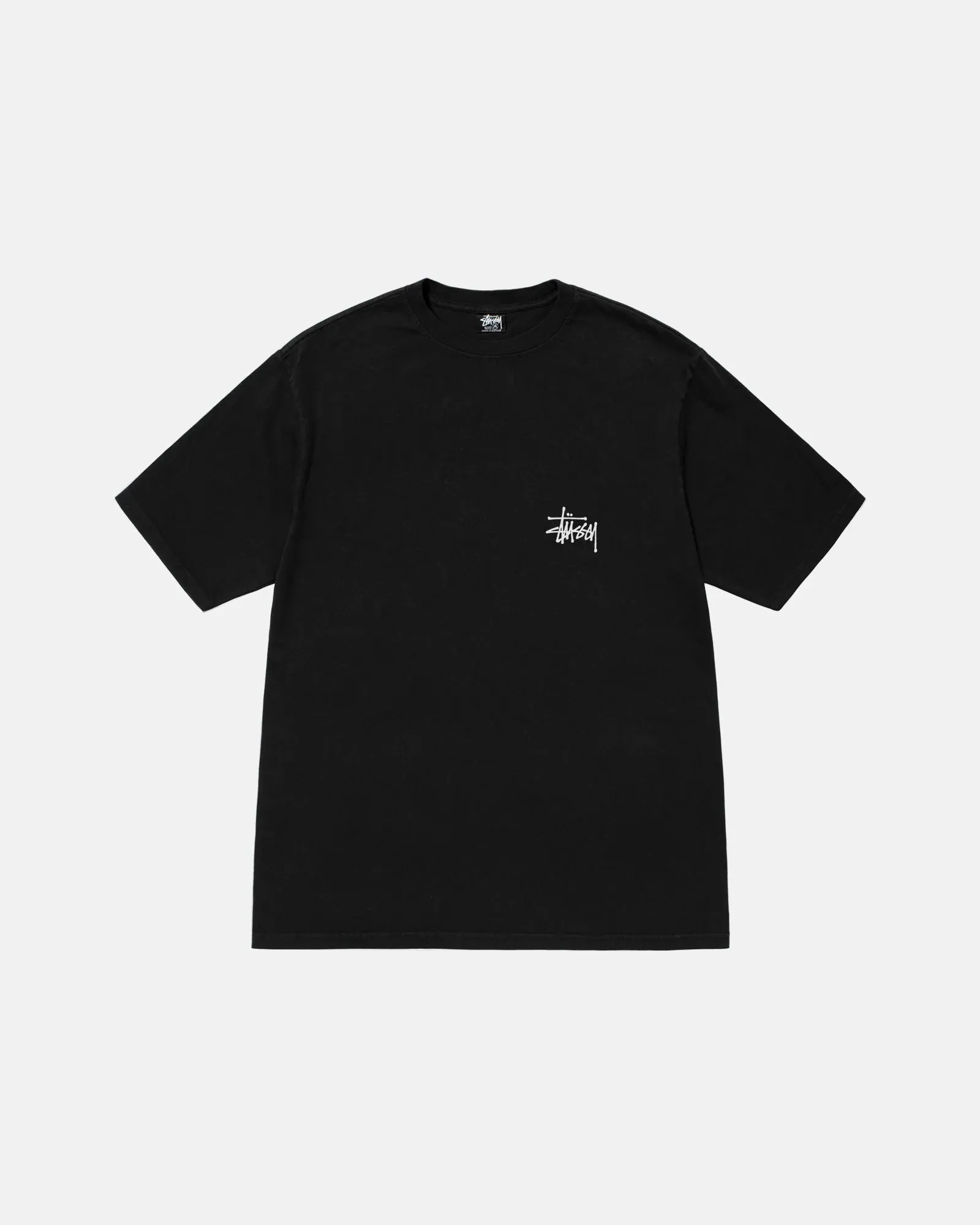 Basic Stussy Tee Pigment Dyed - Black