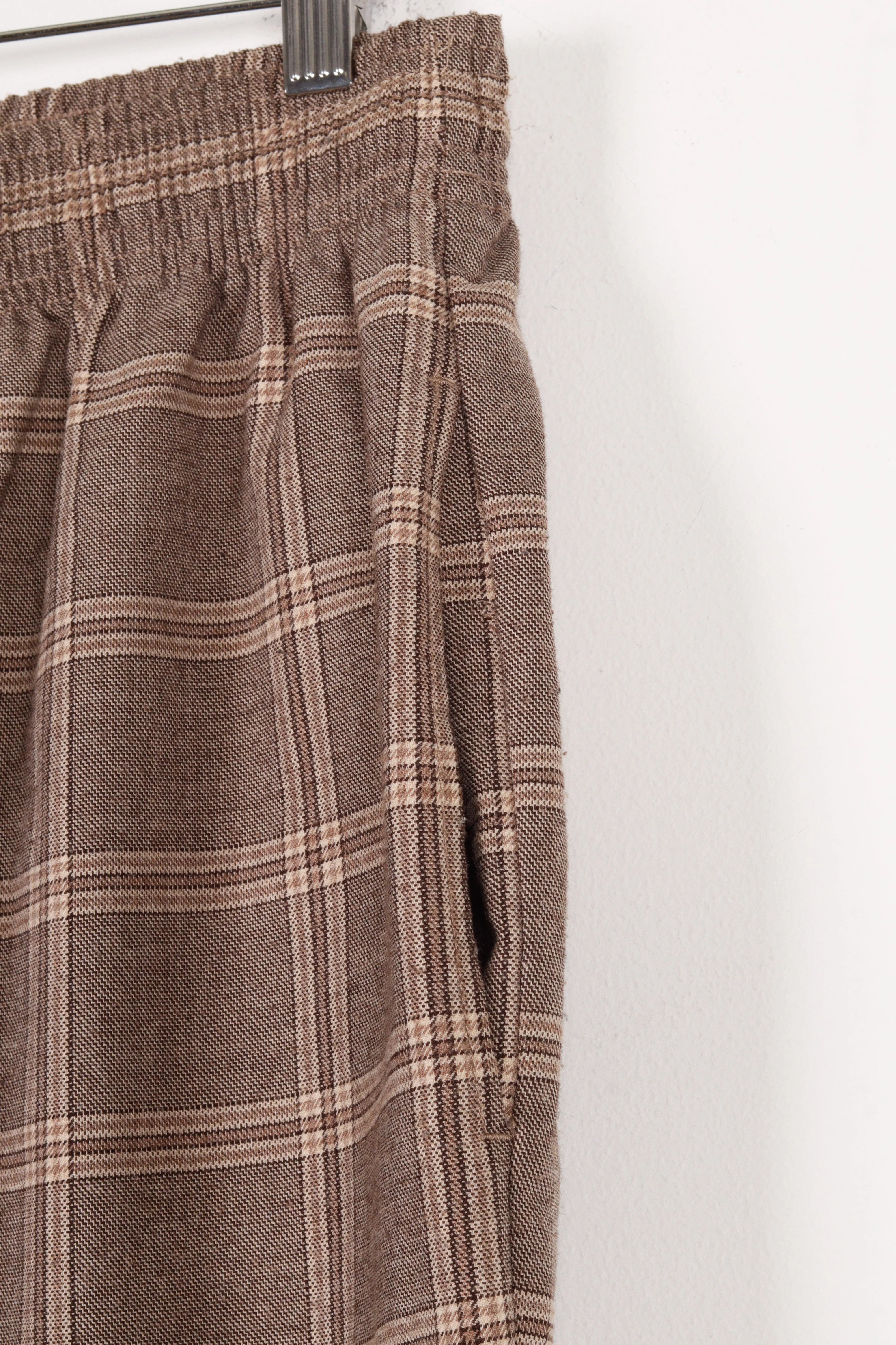 Beams Heart FW21 'Glen Plaid' Casual Pants Brown (2021)