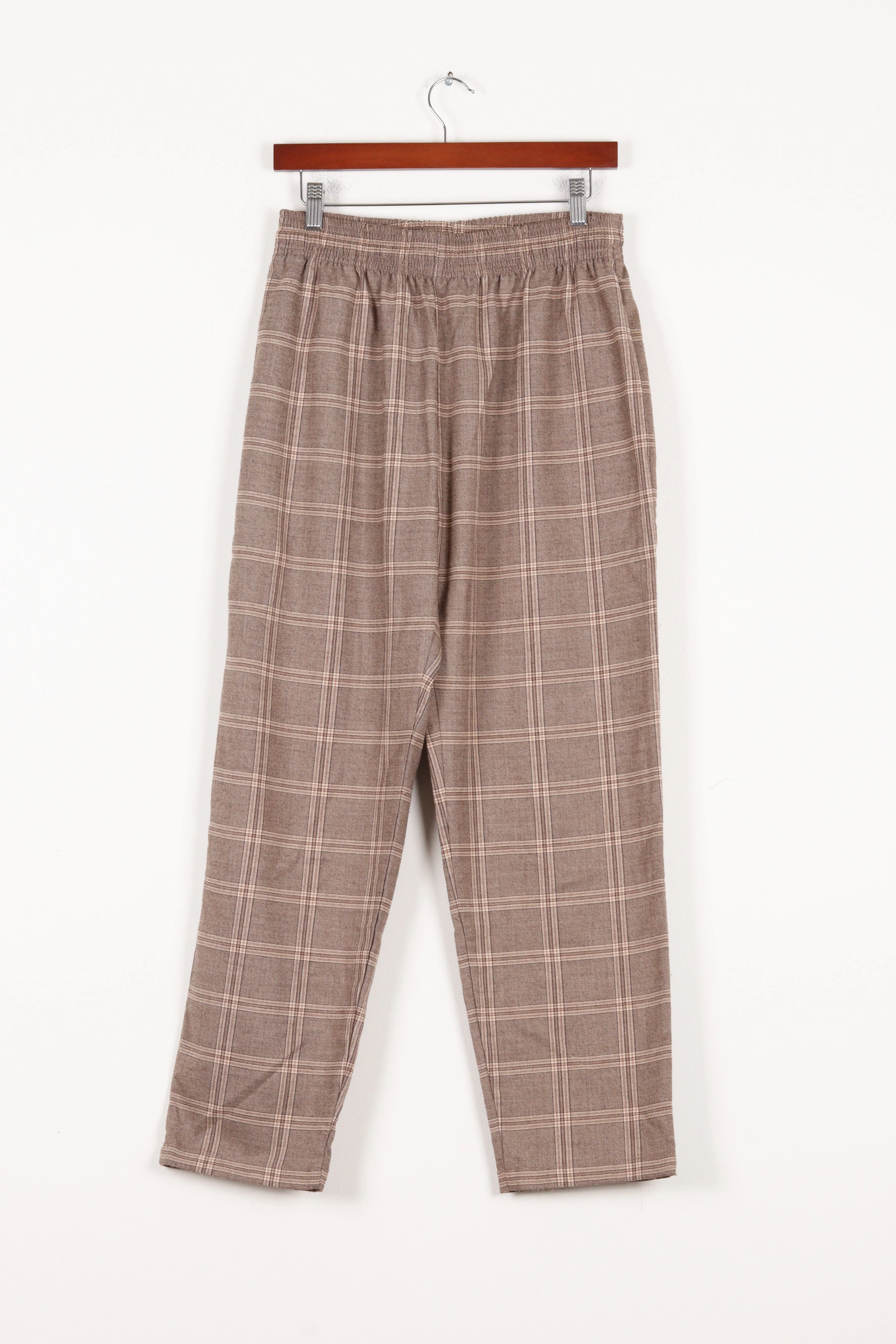 Beams Heart FW21 'Glen Plaid' Casual Pants Brown (2021)