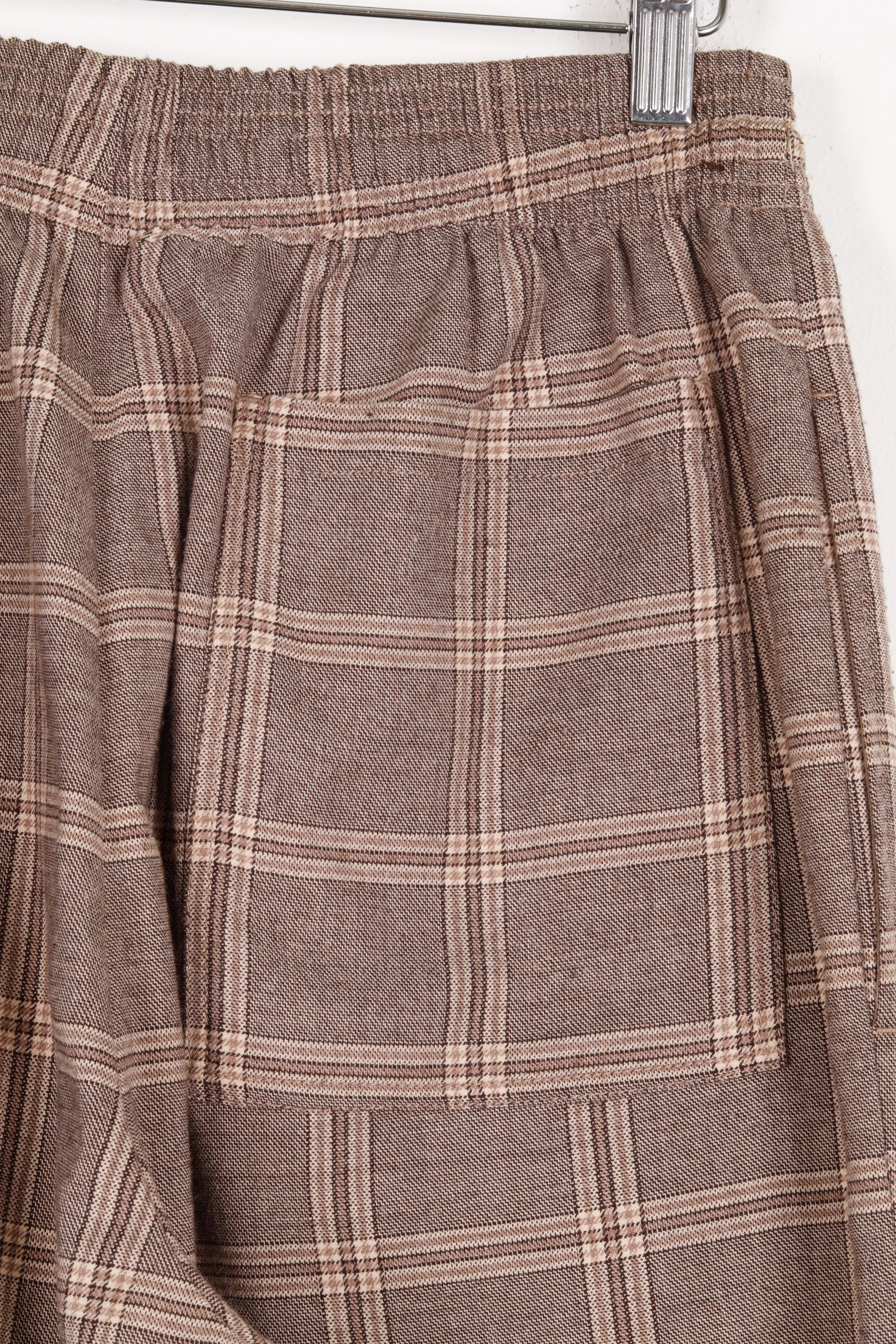 Beams Heart FW21 'Glen Plaid' Casual Pants Brown (2021)