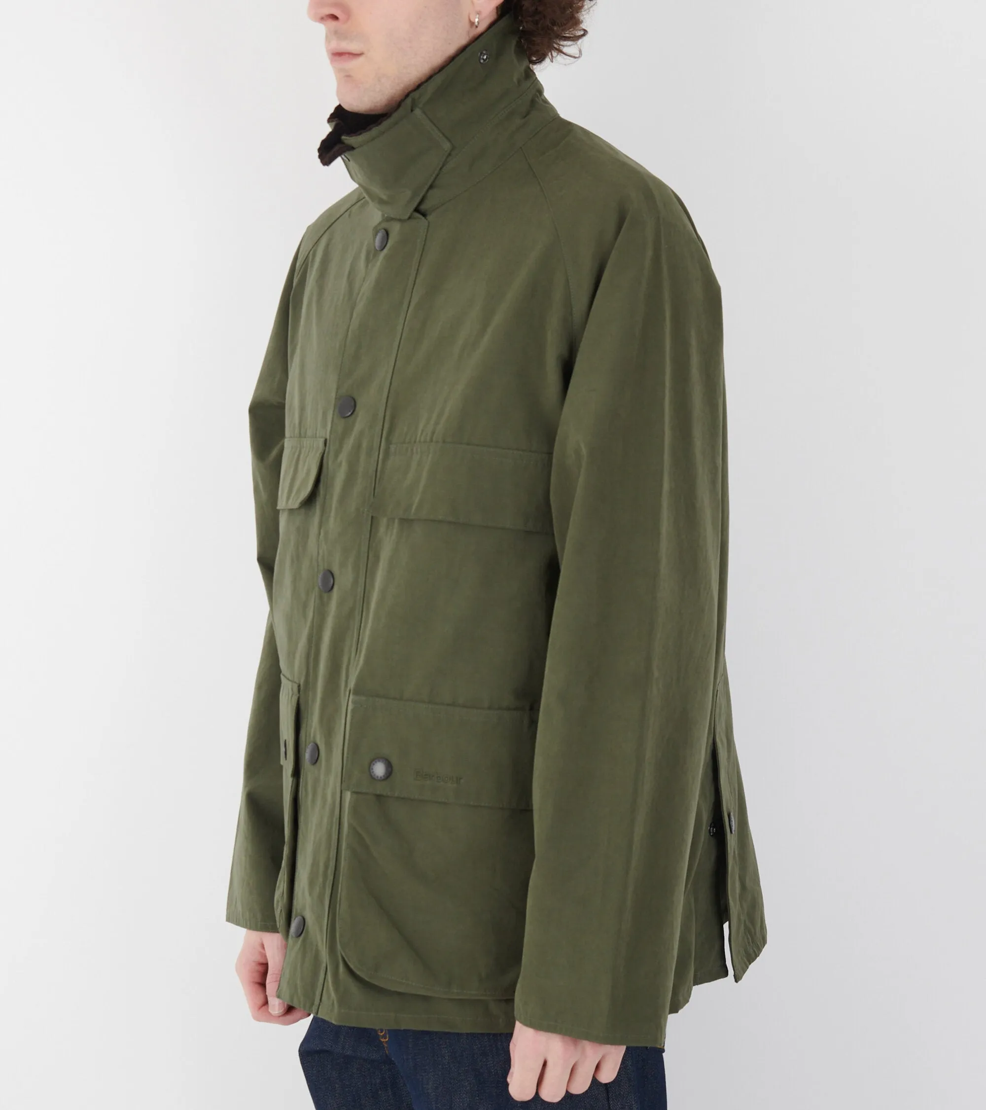 Bedale Peached Casual Jacket Olive