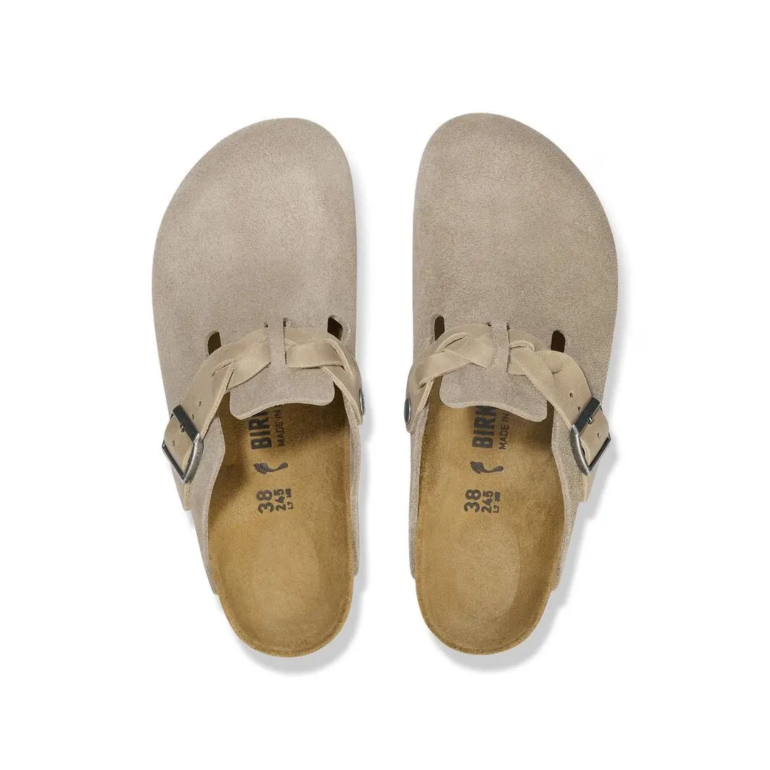 BOSTON BRAIDED SUEDE LEATHER - TAUPE