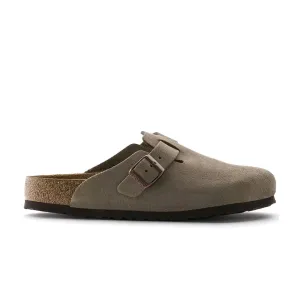 BOSTON SOFT FOOTBED SUEDE LEATHER - TAUPE (NARROW FIT)