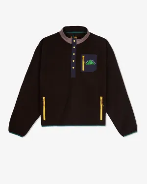 Brain Dead - Men's Fleece Pullover Jacket - (Brown)