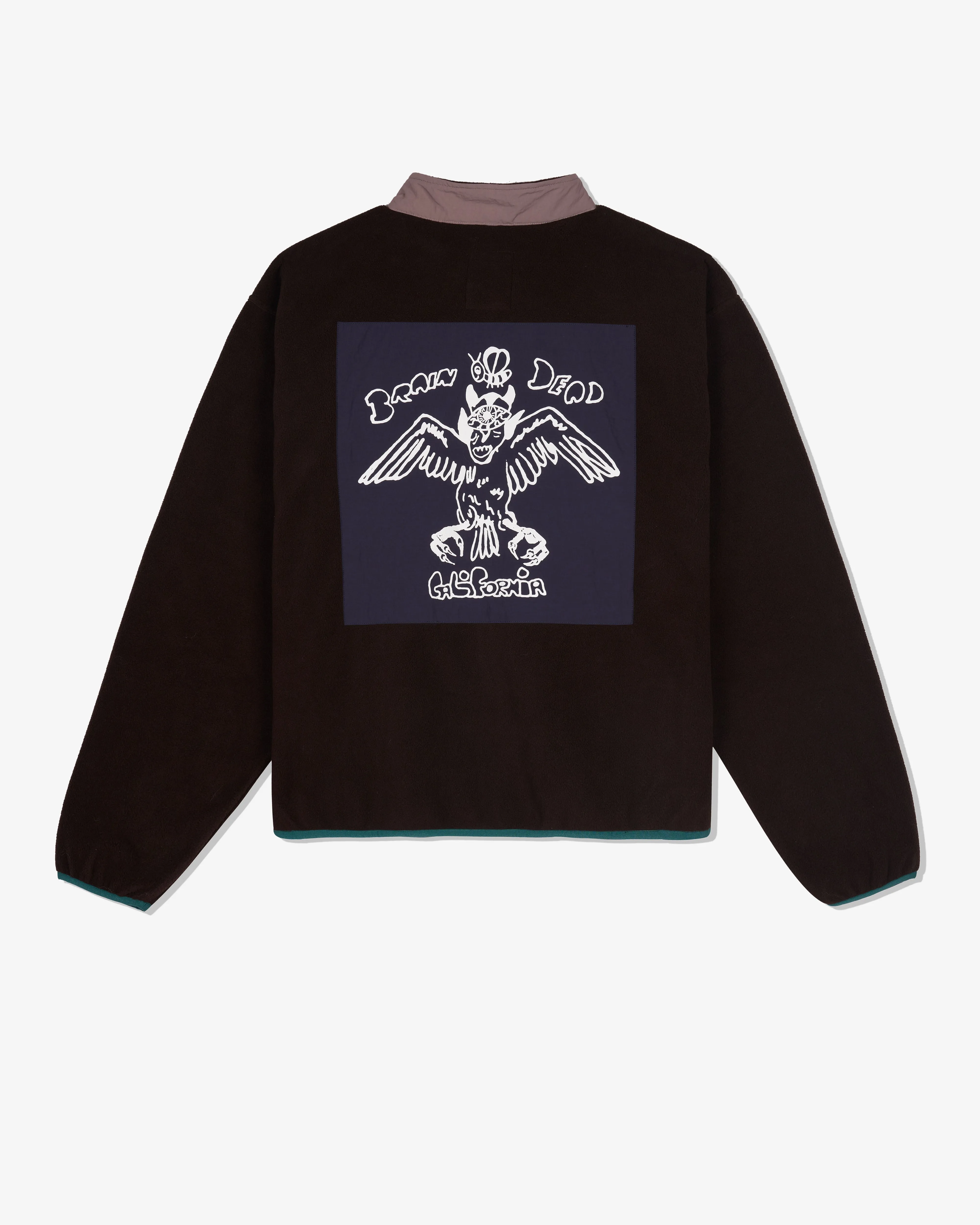 Brain Dead - Men's Fleece Pullover Jacket - (Brown)