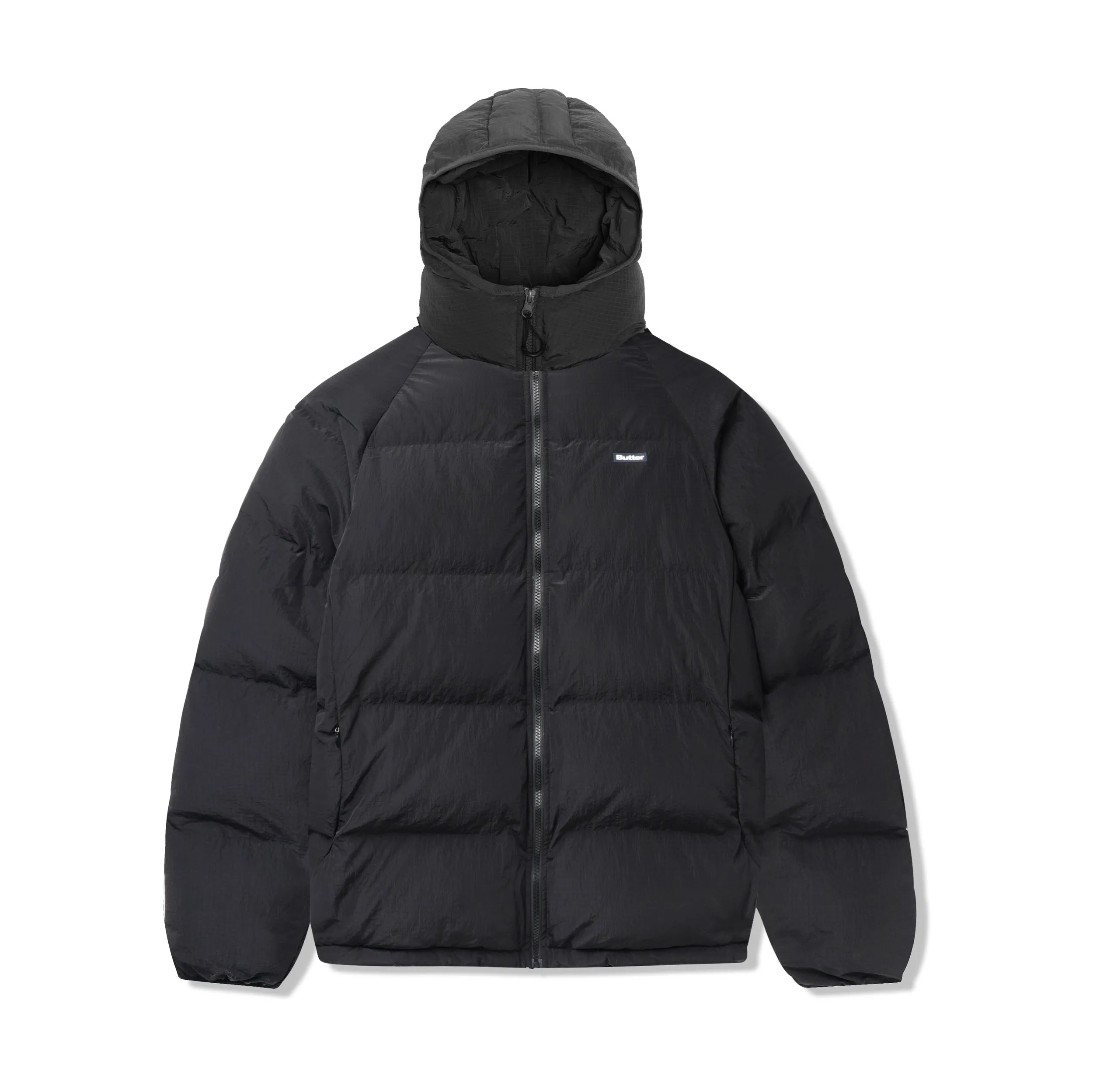 Butter Goods Hooded Puffer Jacket // Black