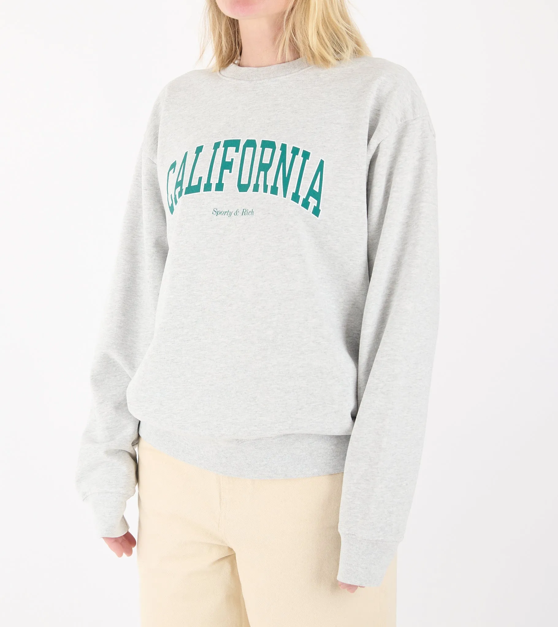 California Crewneck Heather Grey/Alpine