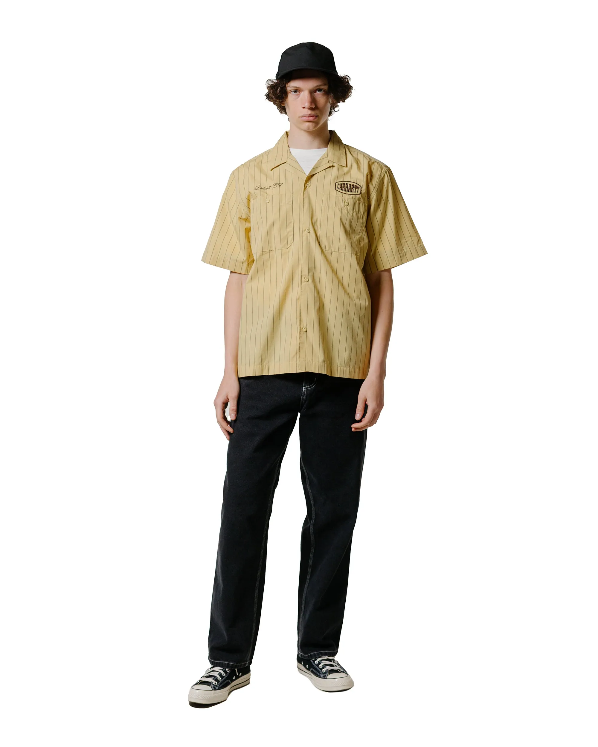 Carhartt W.I.P. S/S Hendry Shirt Straw/Liberica Seaton Stripe