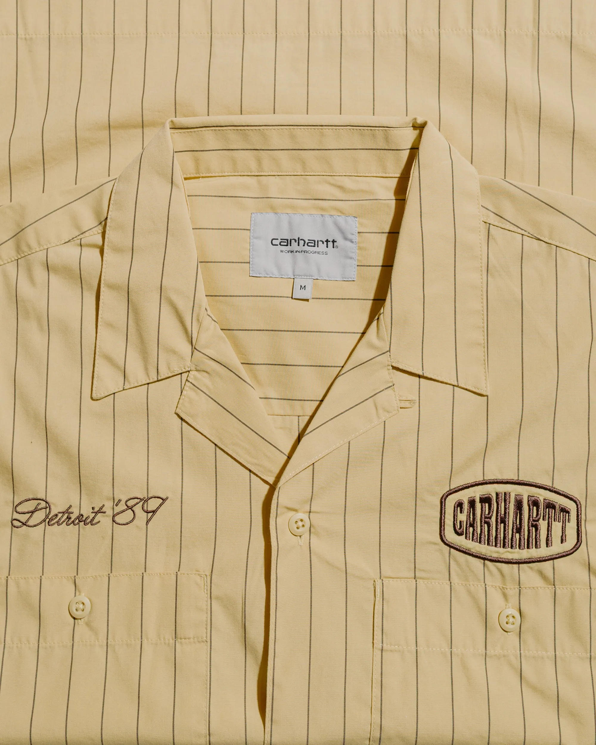 Carhartt W.I.P. S/S Hendry Shirt Straw/Liberica Seaton Stripe