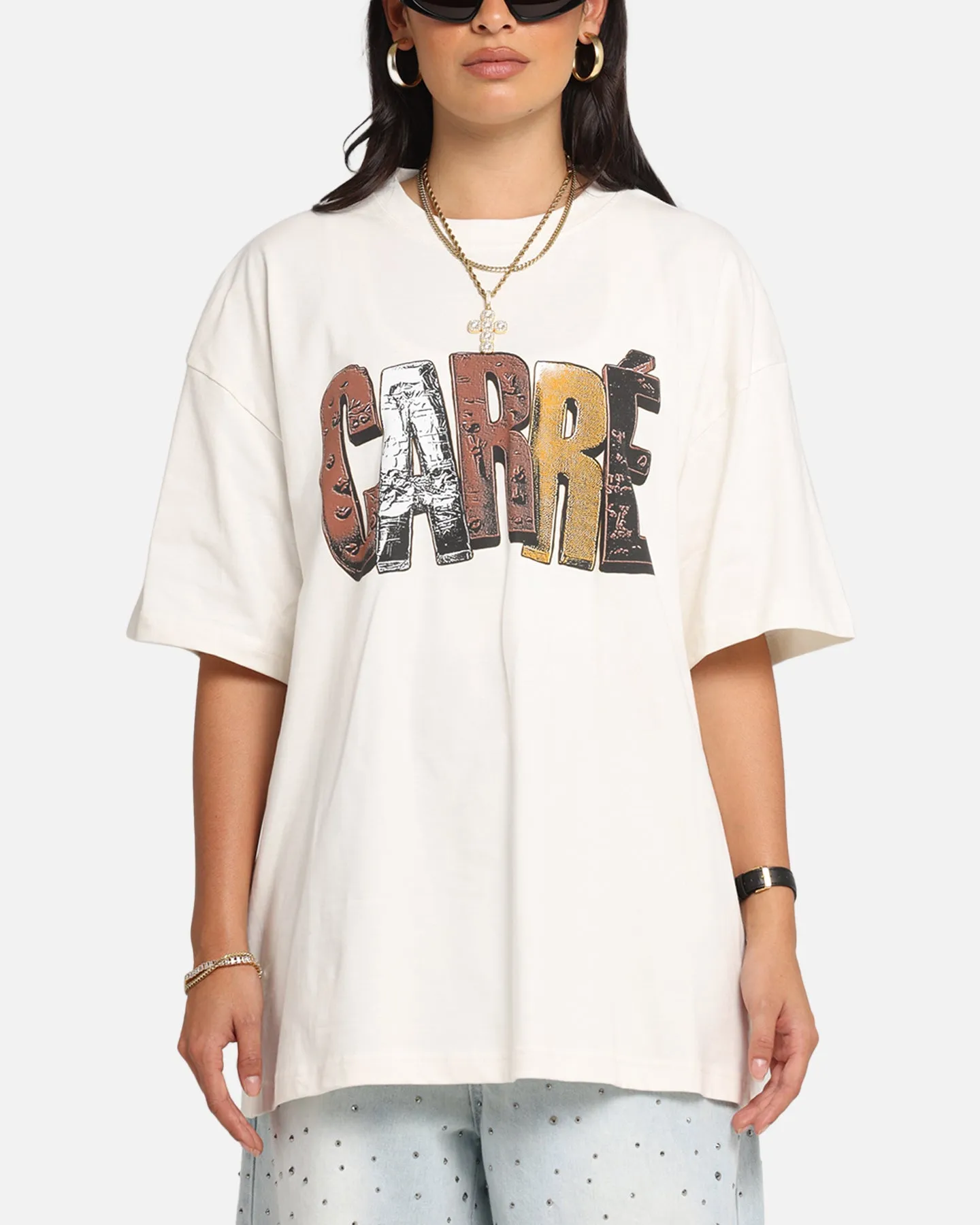 Carre Chocolate T-Shirt Off White