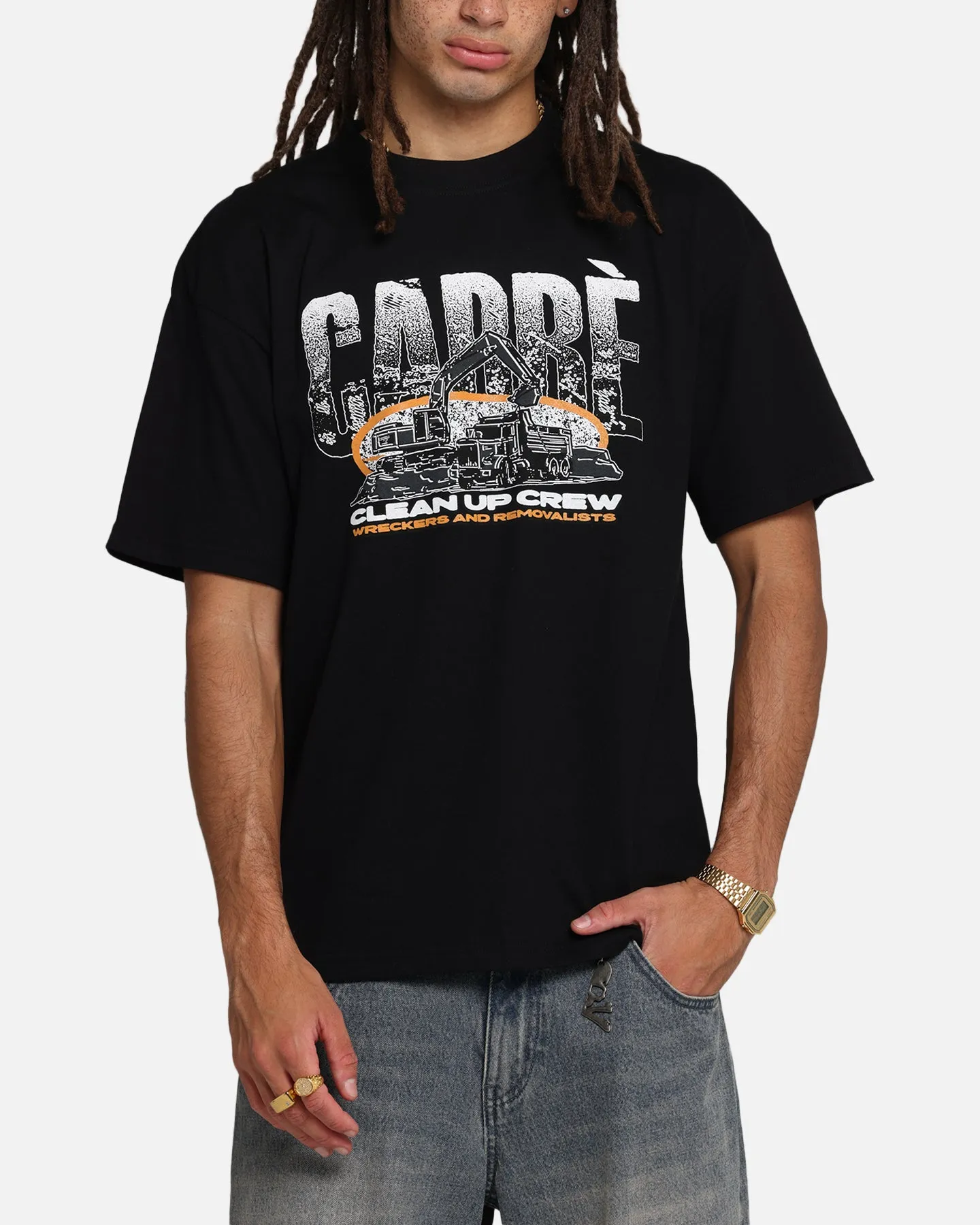 Carre Clean Up Crew T-Shirt Black