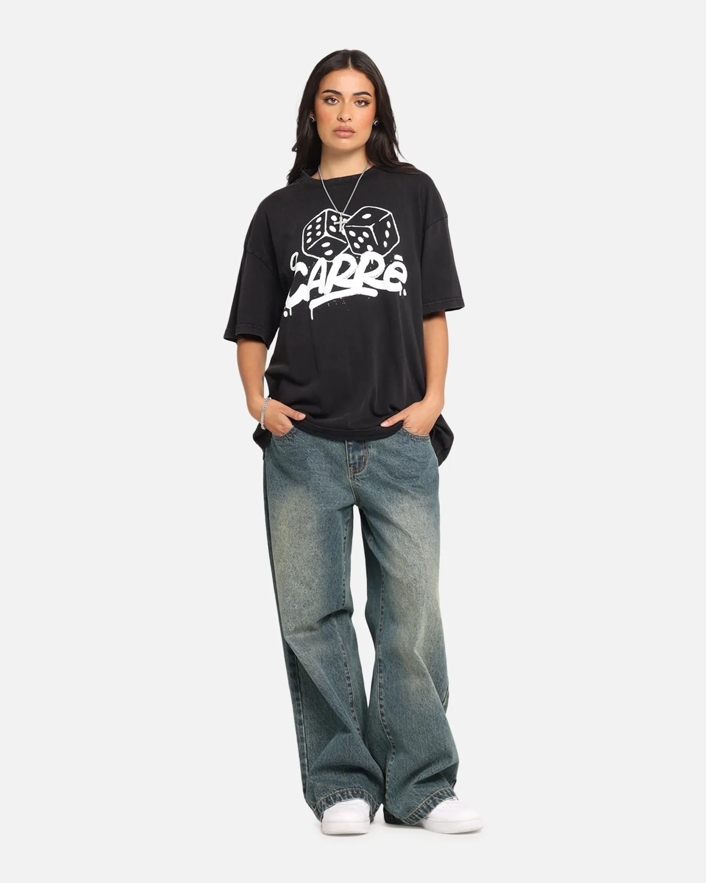 Carre Players Choice T-Shirt Black Acidwash