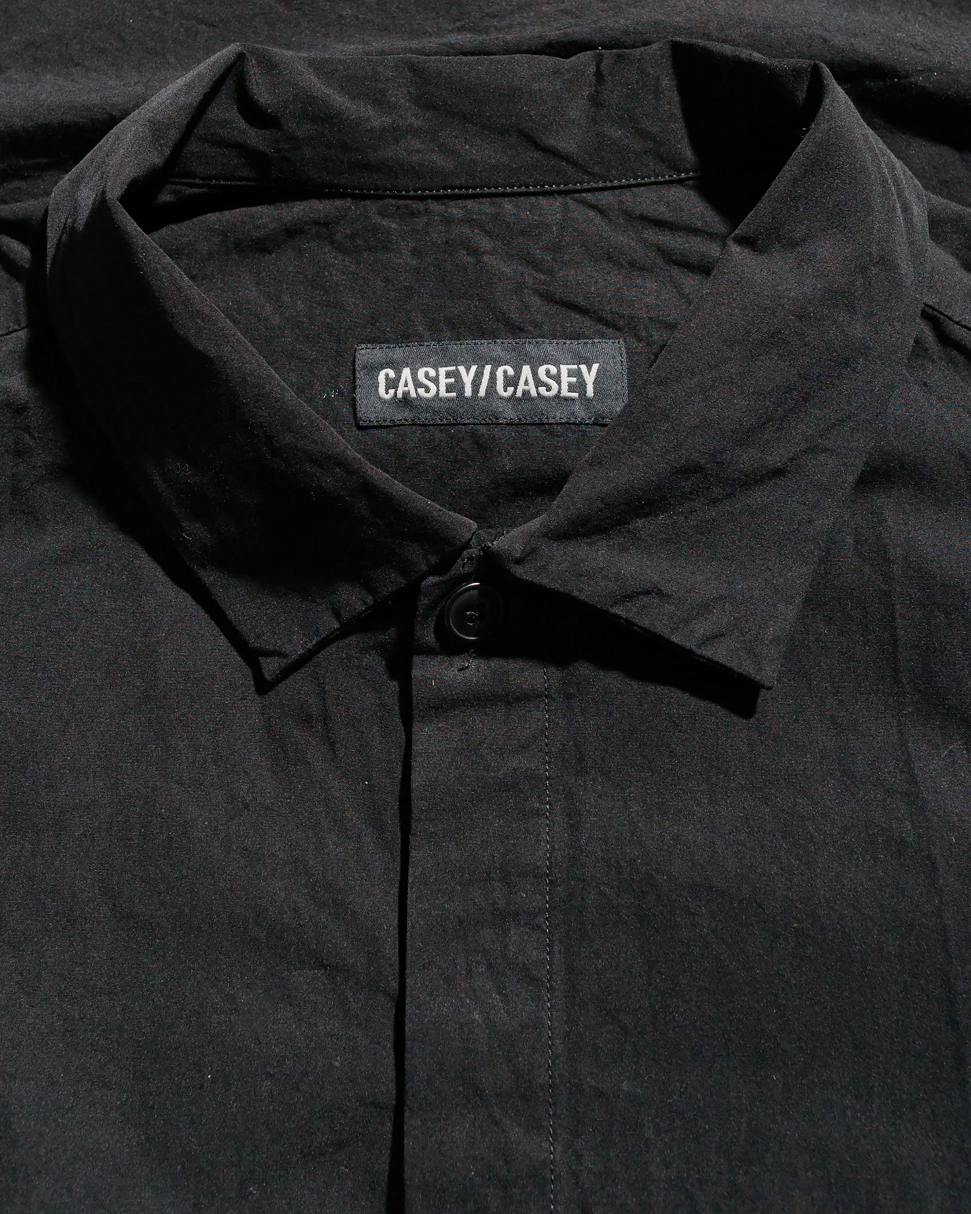 CASEY CASEY Volt Shirt Paper Cot Black