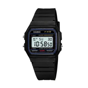 Casio F91W-1 Vintage Resin Band