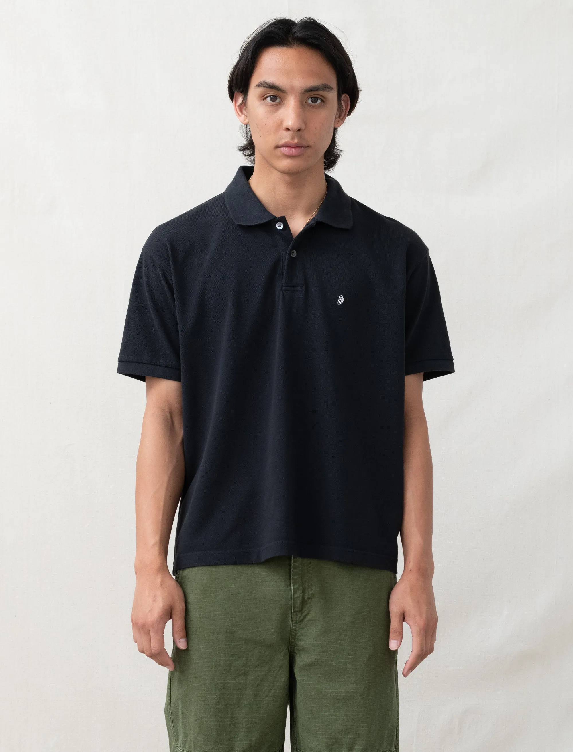 Classic Pique Polo (Black)