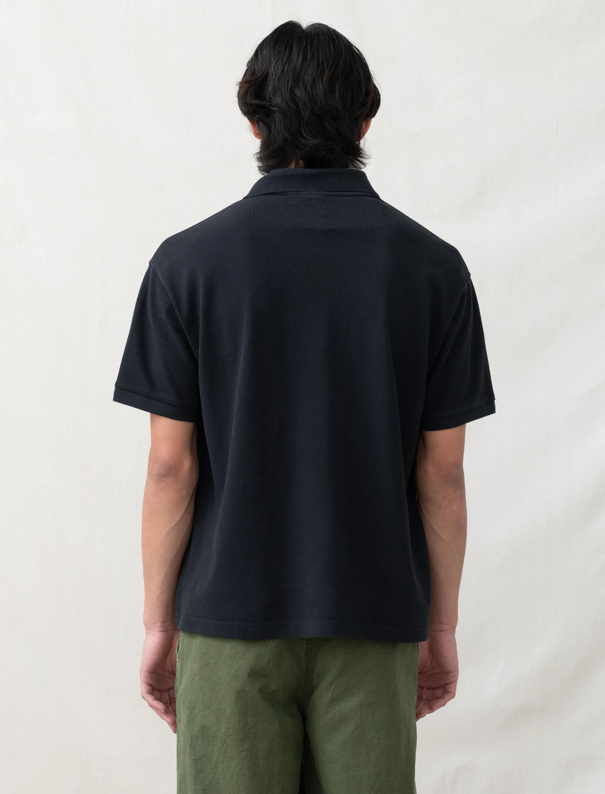 Classic Pique Polo (Black)