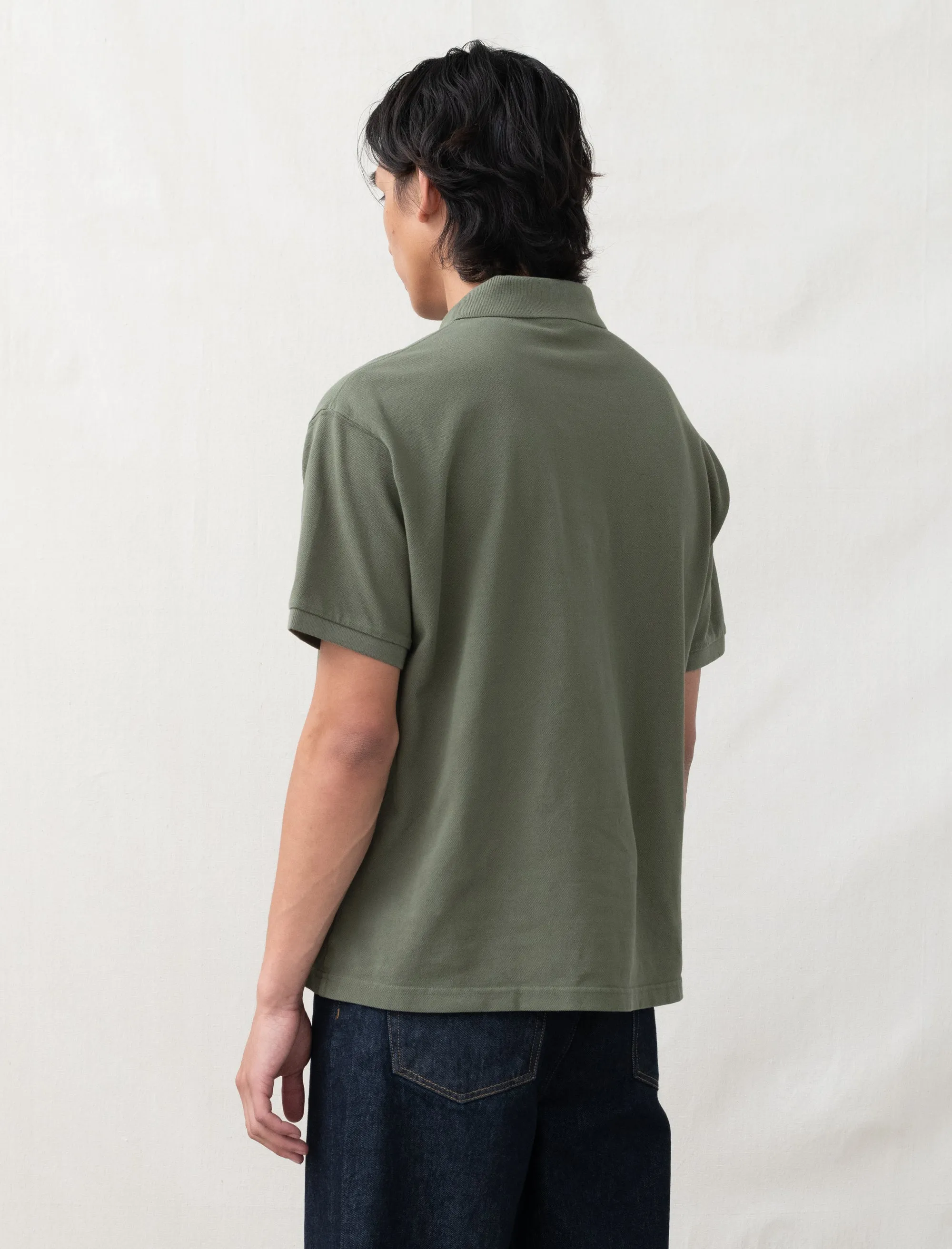 Classic Pique Polo (Green)
