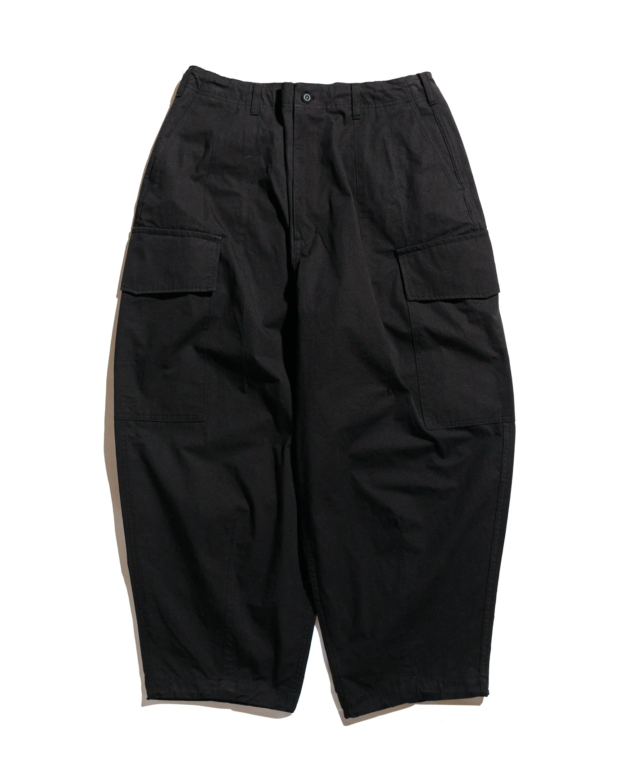 Comme des Garons HOMME Compact Cotton Cargo Pants Blacks