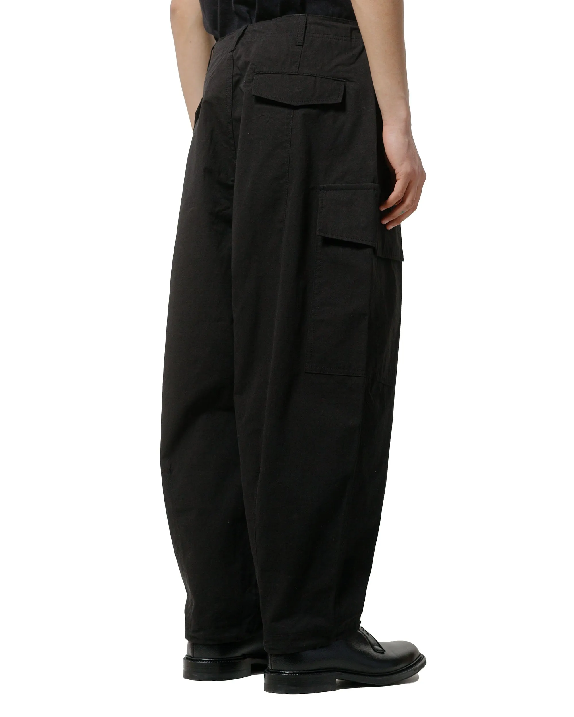 Comme des Garons HOMME Compact Cotton Cargo Pants Blacks