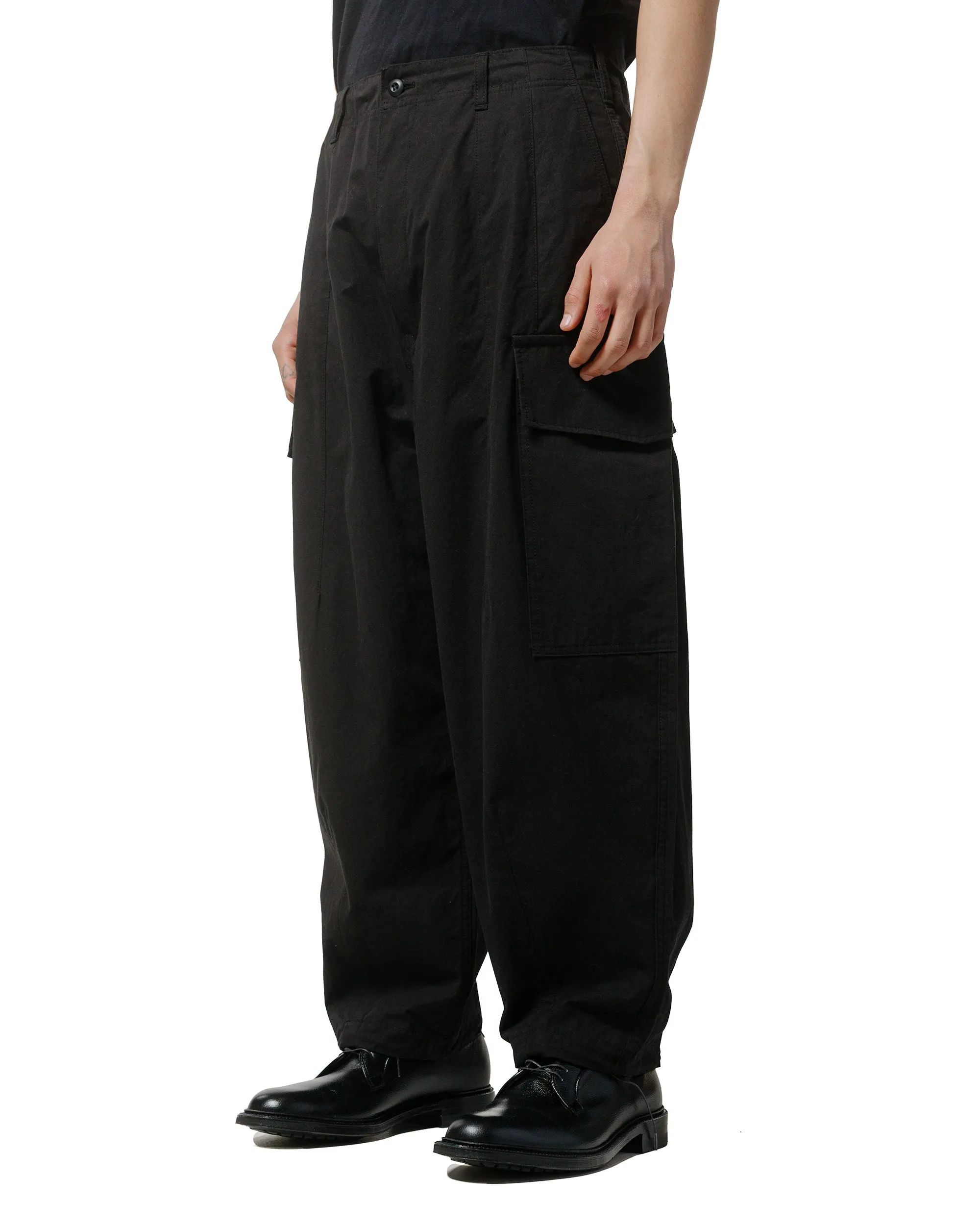 Comme des Garons HOMME Compact Cotton Cargo Pants Blacks