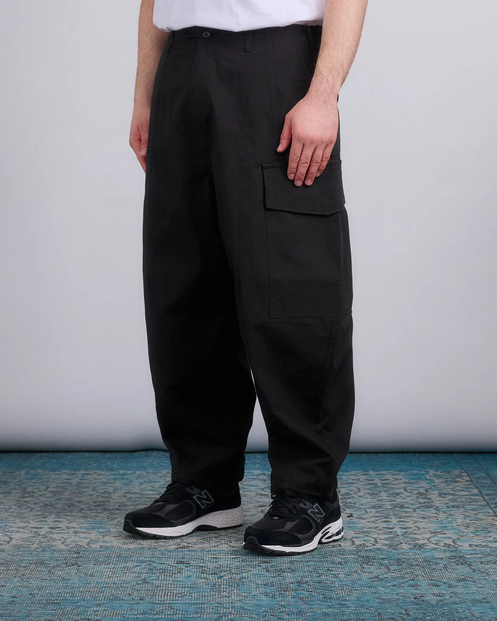 COMME des GARONS HOMME Cotton Compact Weather Cargo Pant Black