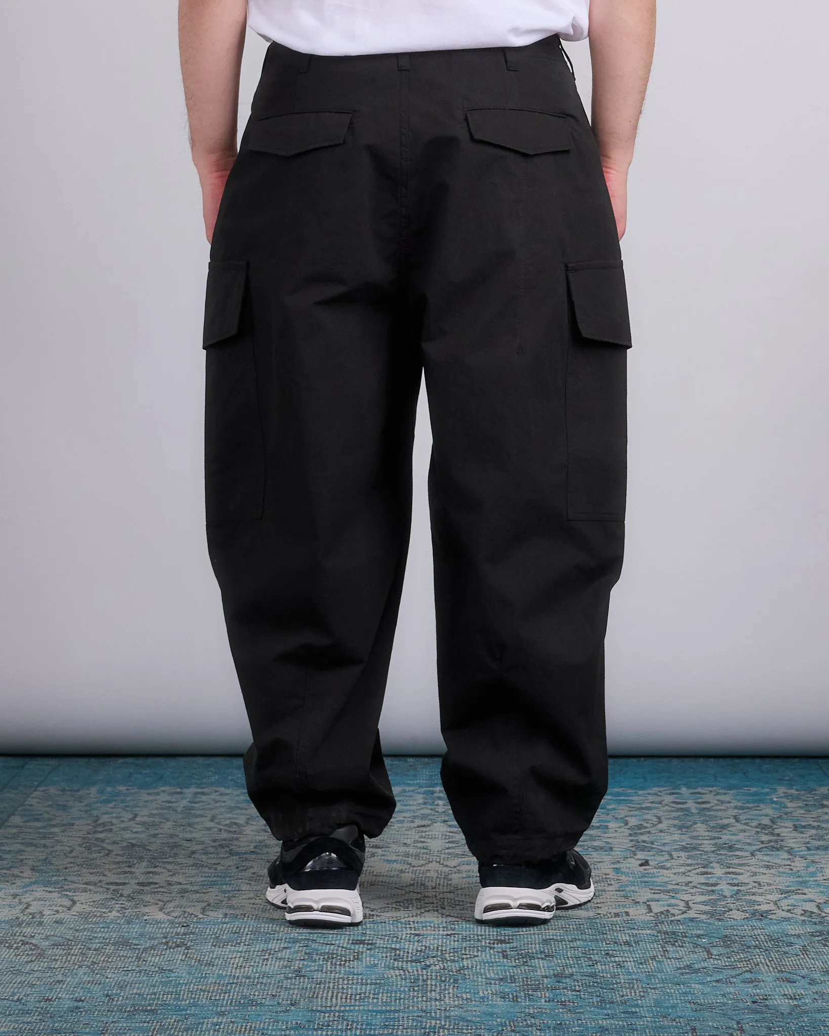 COMME des GARONS HOMME Cotton Compact Weather Cargo Pant Black