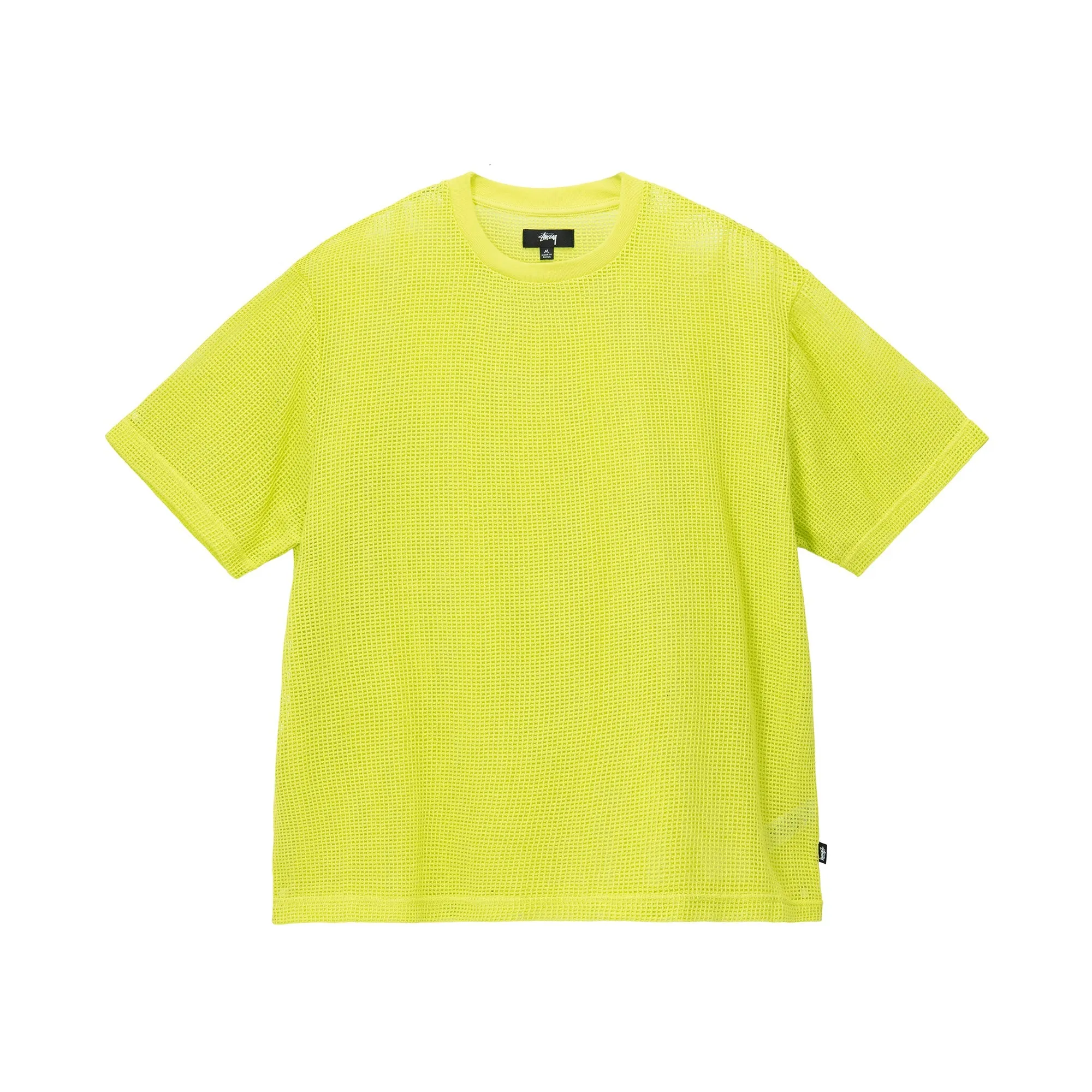 Cotton Mesh SS Crew - Lime
