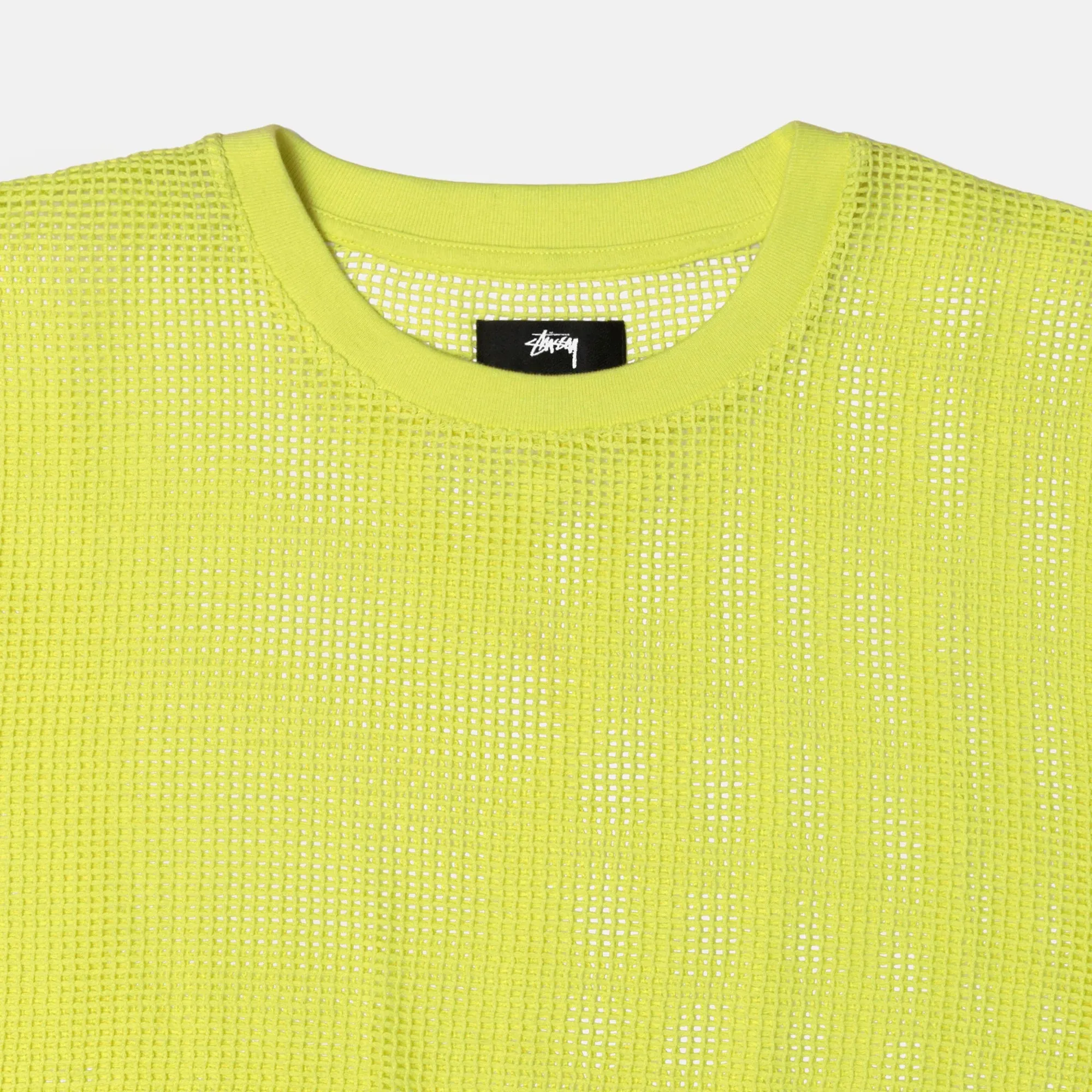 Cotton Mesh SS Crew - Lime