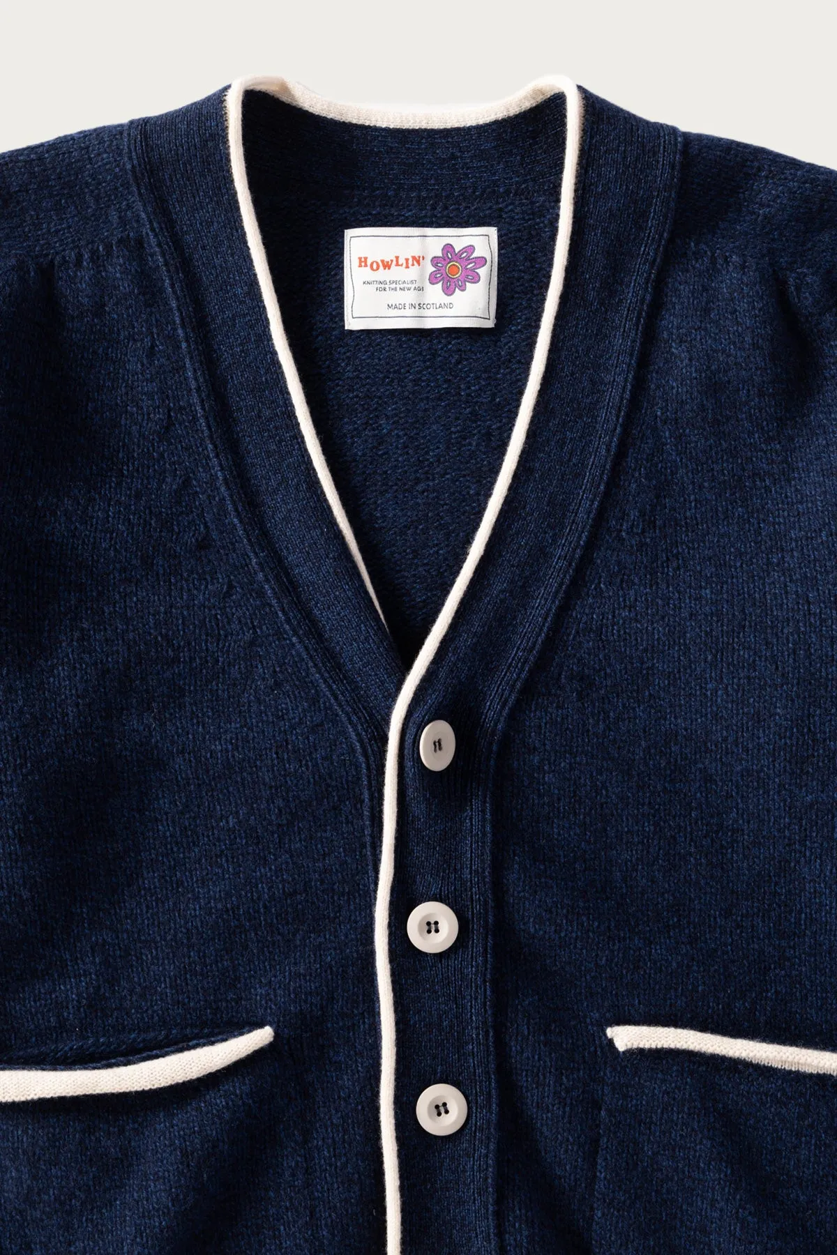 Dead Eyes Opened - Navy Mix Superfine Lambswool