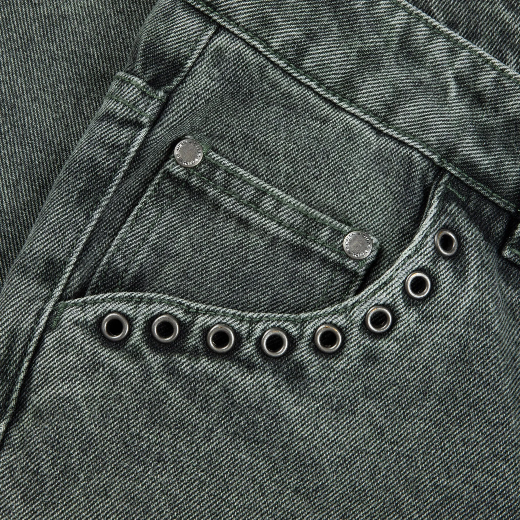 Dime Relaxed Denim Pants // Faded Green