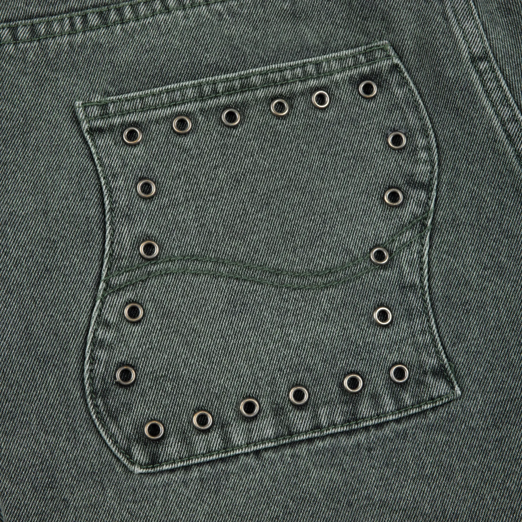 Dime Relaxed Denim Pants // Faded Green