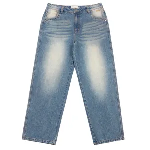 Dime Relaxed Denim Pants // Sandblasted Indigo