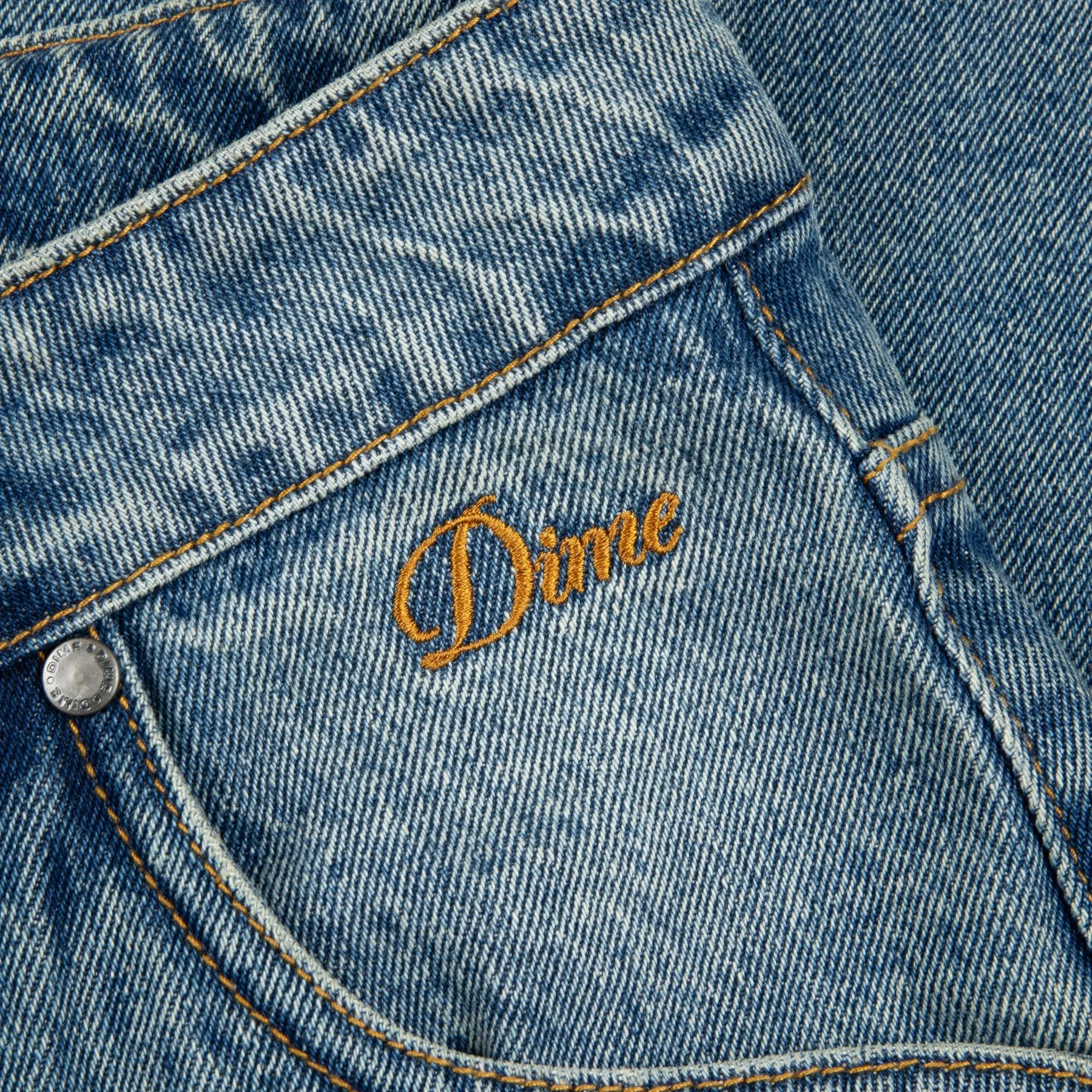 Dime Relaxed Denim Pants // Sandblasted Indigo
