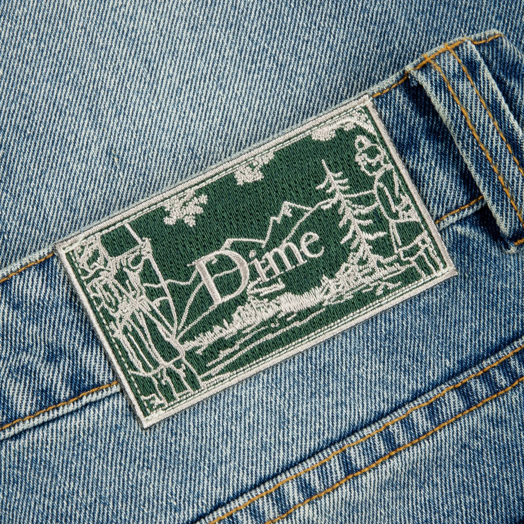 Dime Relaxed Denim Pants // Sandblasted Indigo