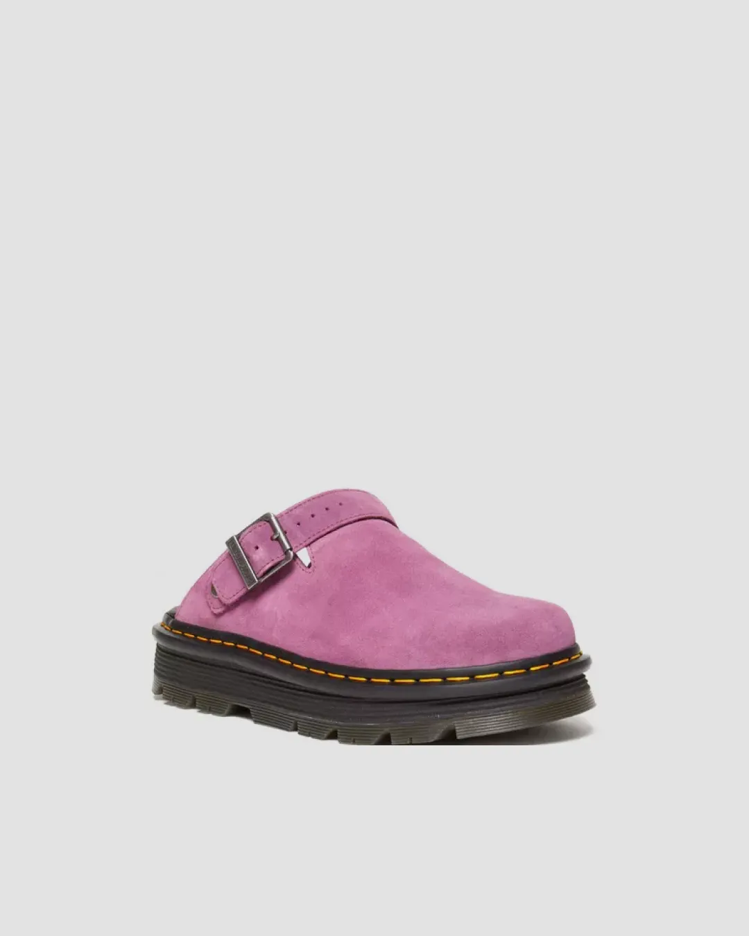 Dr Martens Zebzag Suede Casual Slingback Platform Mules in Pink