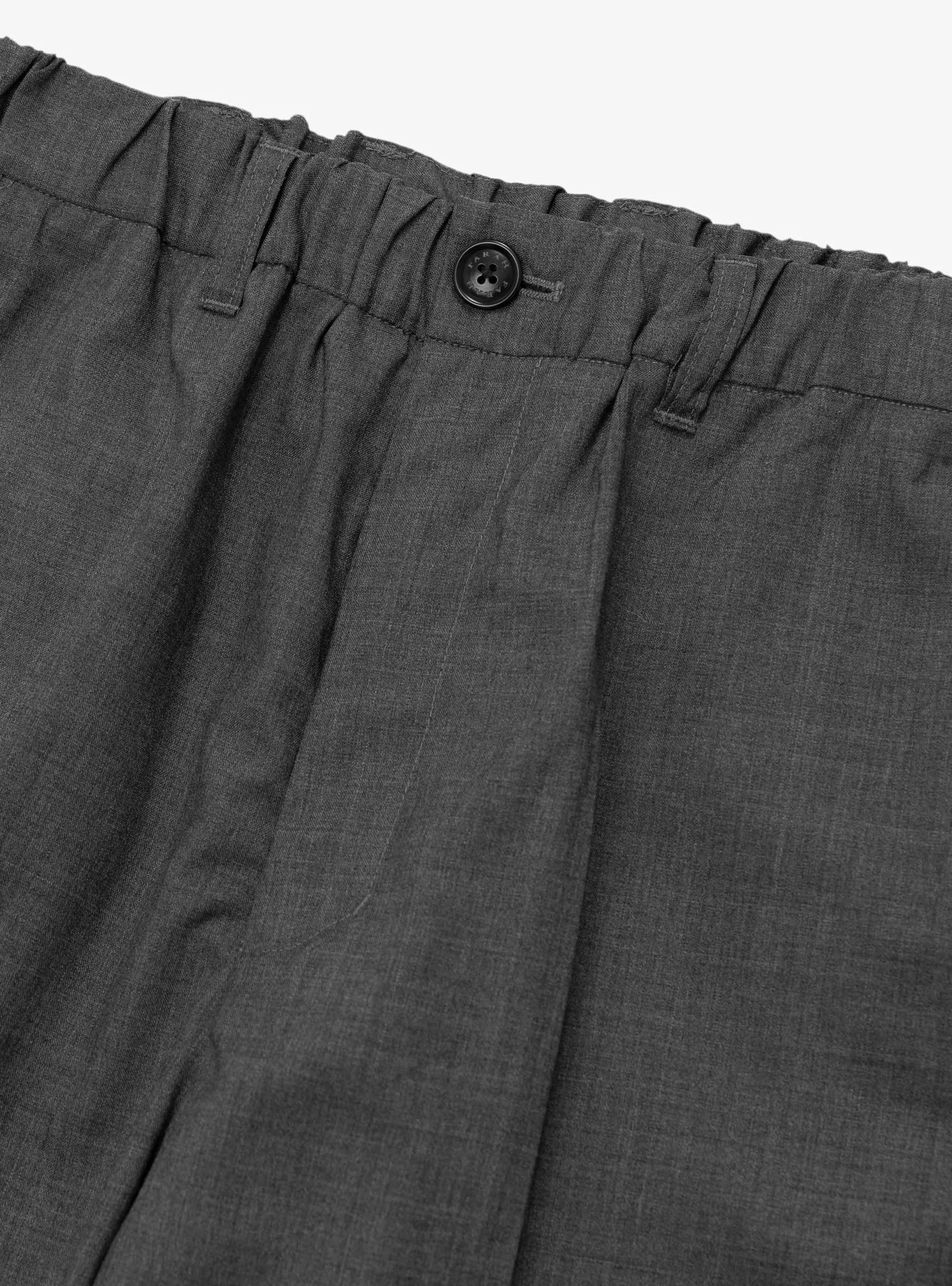 Easy Tapered Pants Charcoal Grey