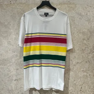 EL 1990s Stussy Striped T Shirt Size L