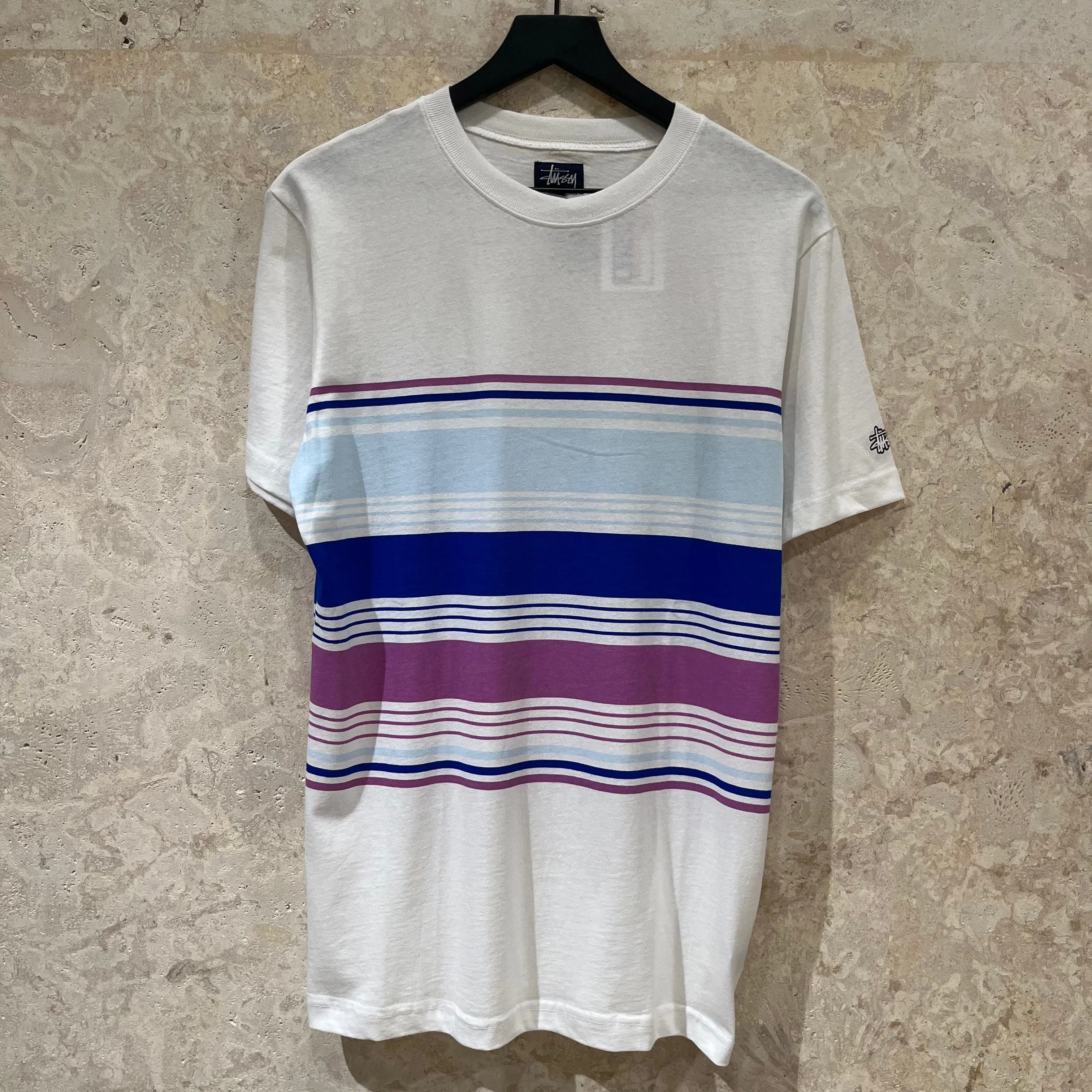 EL 1990s Stussy Striped T Shirt Size S