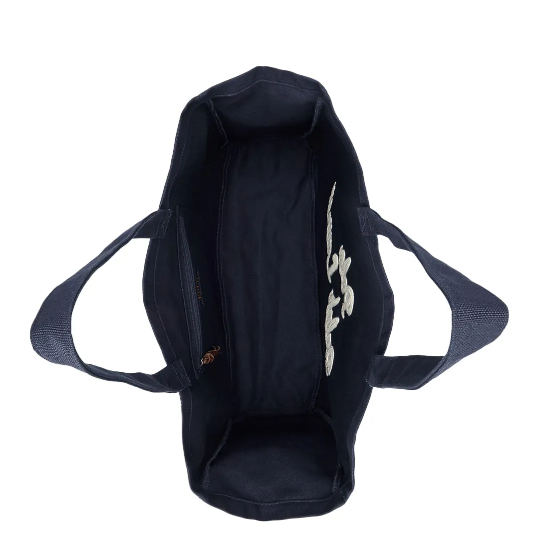 EMBROIDERED CANVAS TOTE