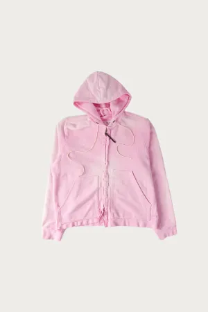 Fitted Zip Hoodie - Sun Faded Pink