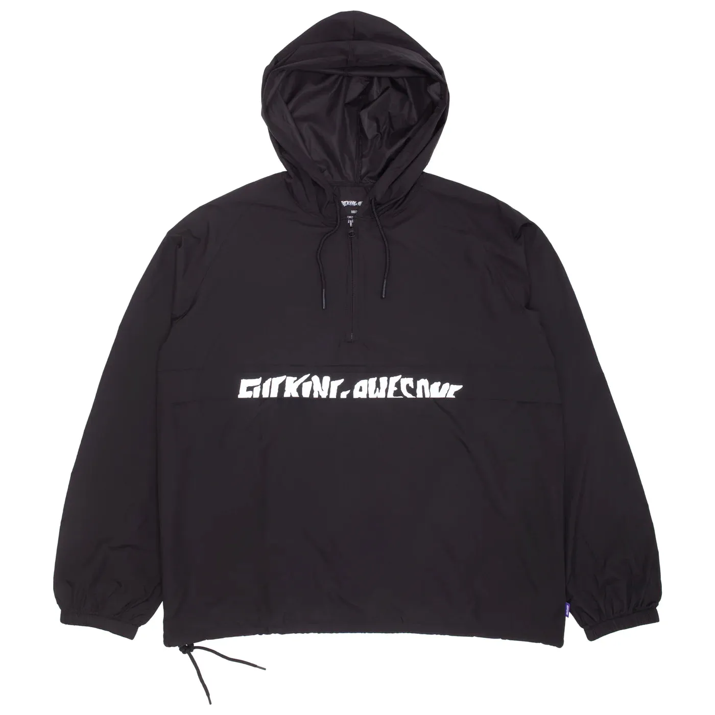 Fucking Awesome Cut Off Logo Anorak // Black