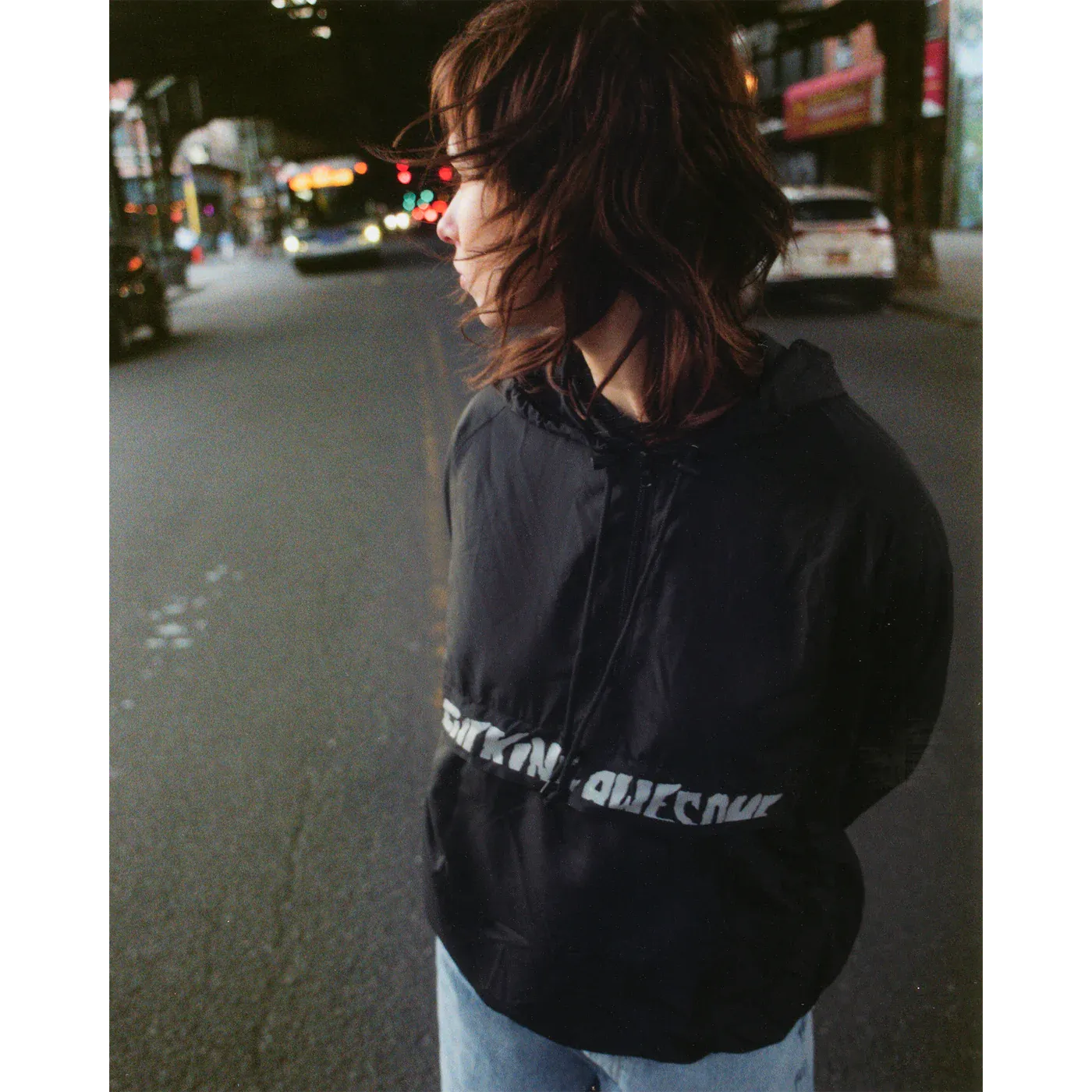 Fucking Awesome Cut Off Logo Anorak // Black