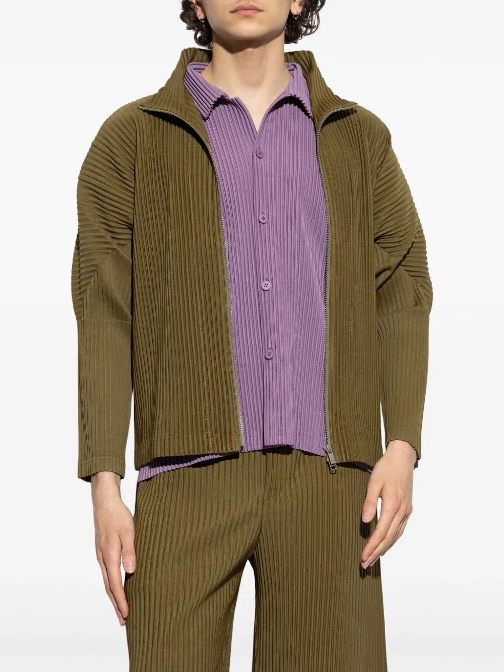 HOMME PLISSE ISSEY MIYAKE - Men Color Pleats Jacket