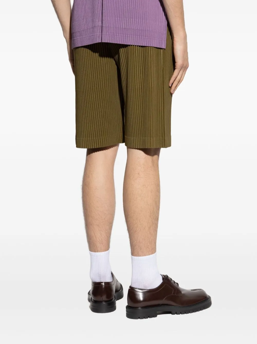 HOMME PLISSE ISSEY MIYAKE - Men Color Pleats Shorts
