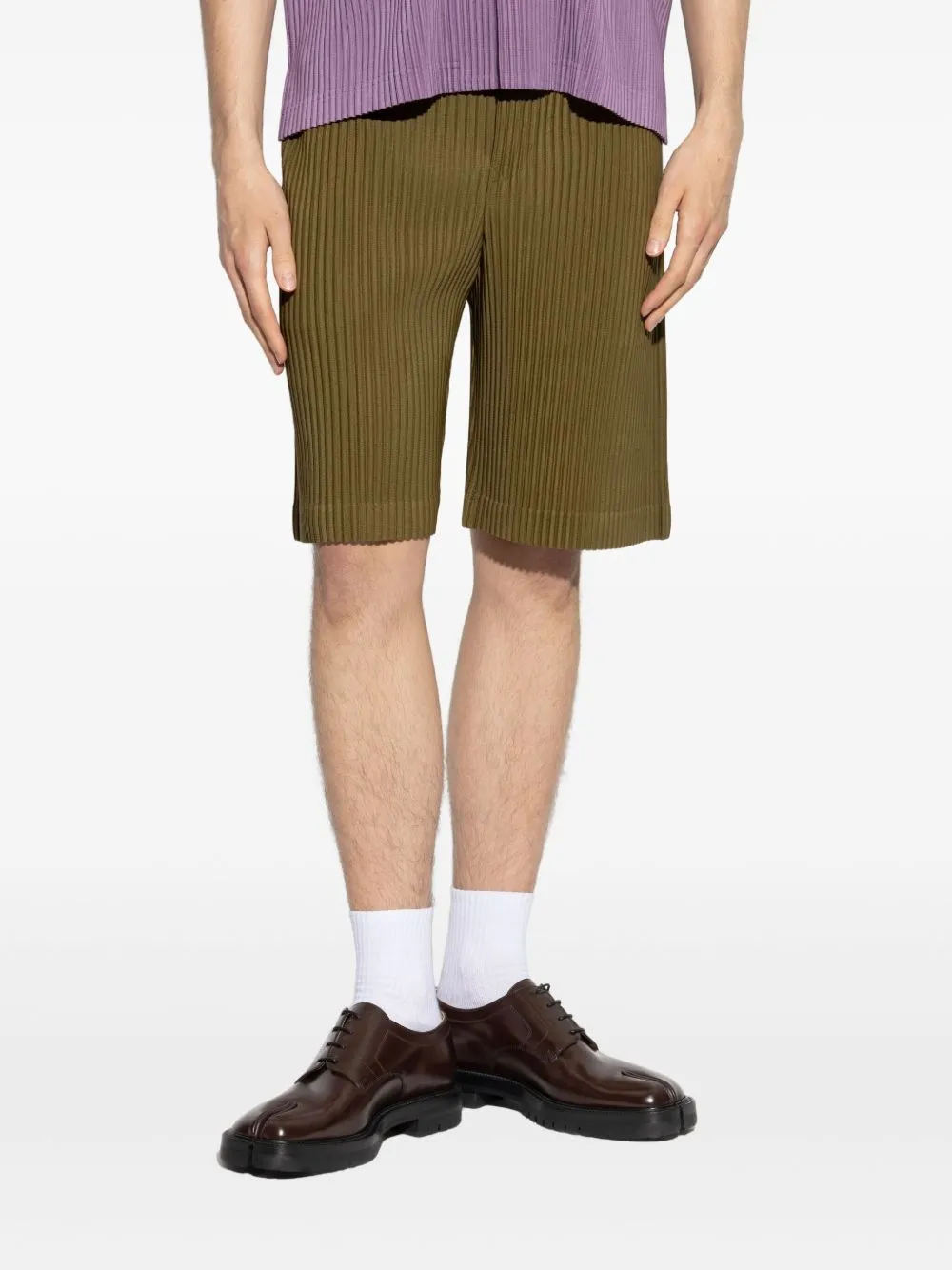 HOMME PLISSE ISSEY MIYAKE - Men Color Pleats Shorts