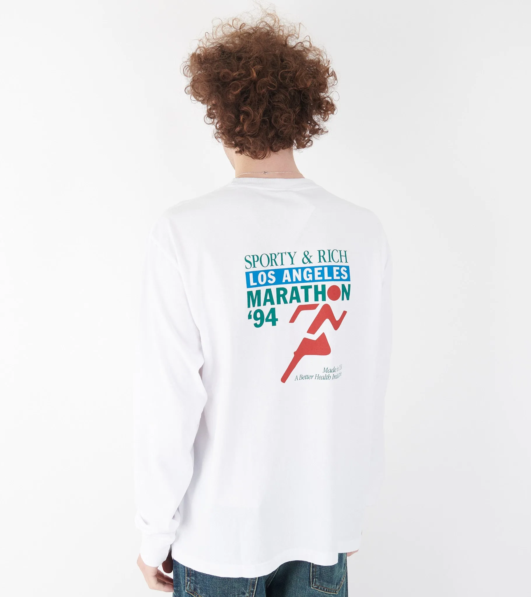 LA Marathon Longsleeve Tee White/Multi
