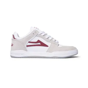 LAKAI X CHOCOLATE TELFORD LOW // WHITE/RED SUEDE